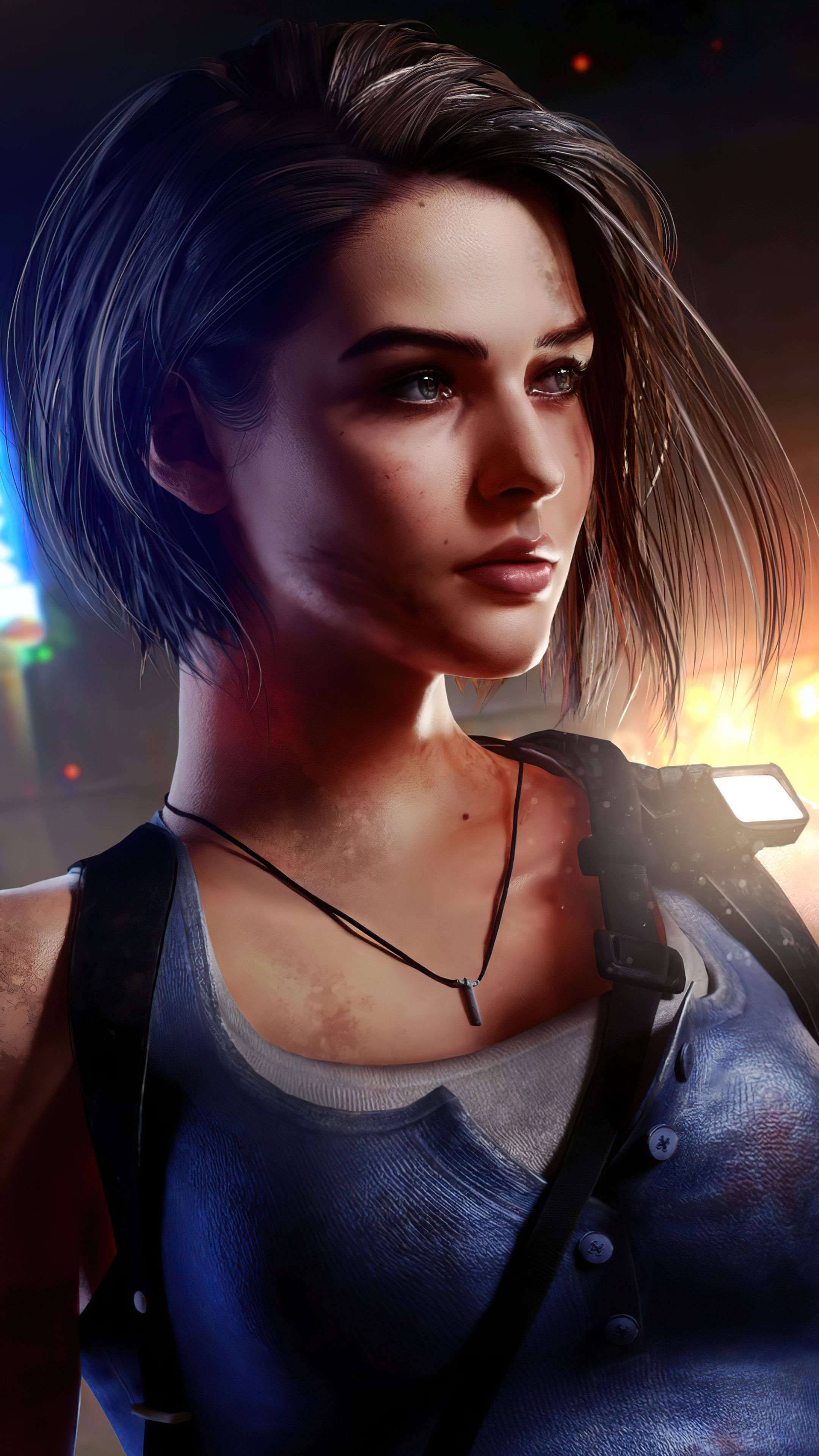 2160x3840 Jill Valentine Resident Evil 3 Closeup 4k Sony Xperia X Xz Z5 Premium Hd 4k