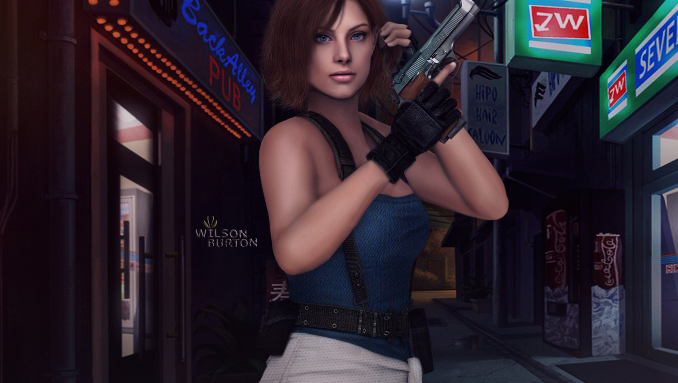 Download Resident Evil 2 Jill Valentine Phone Wallpaper