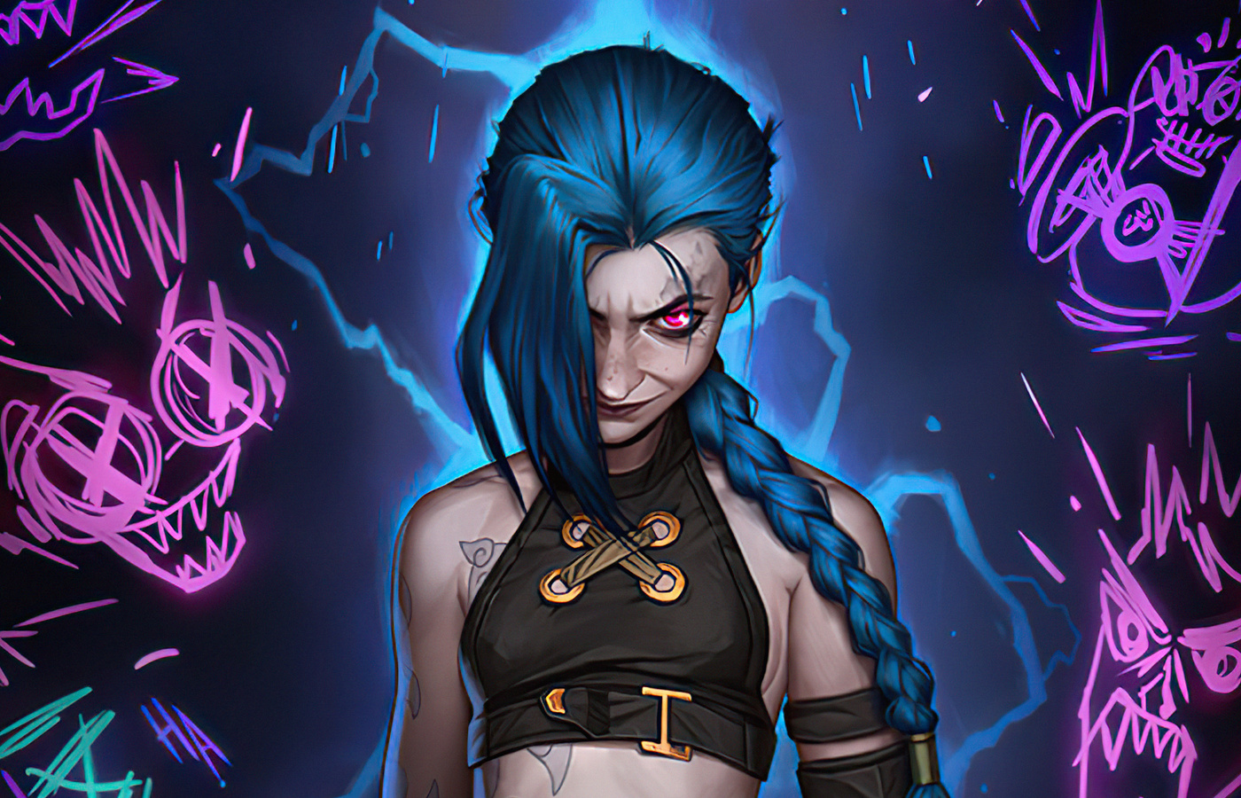 1400x900 Jinx Arcane Lol 4k Wallpaper,1400x900 Resolution HD 4k ...