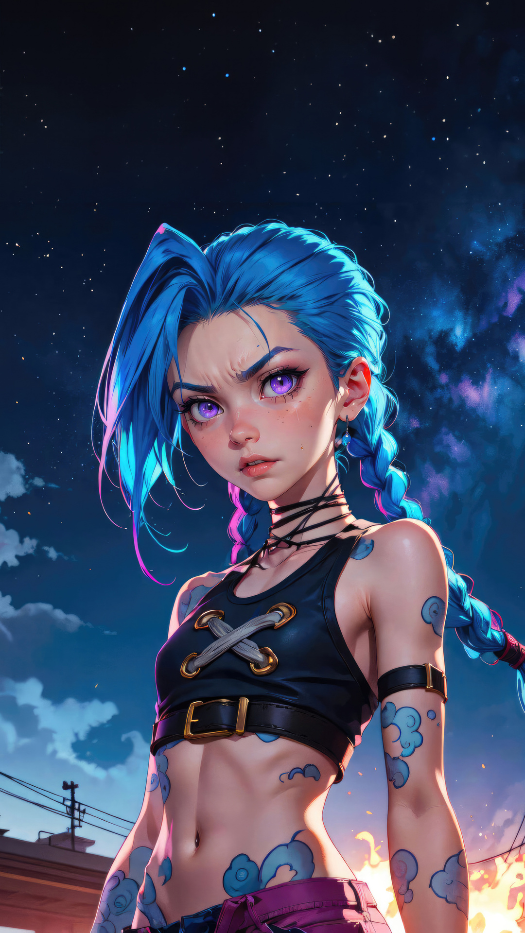 1080x1920 Jinx Arcane Lol 4k Iphone 7,6s,6 Plus, Pixel xl ,One