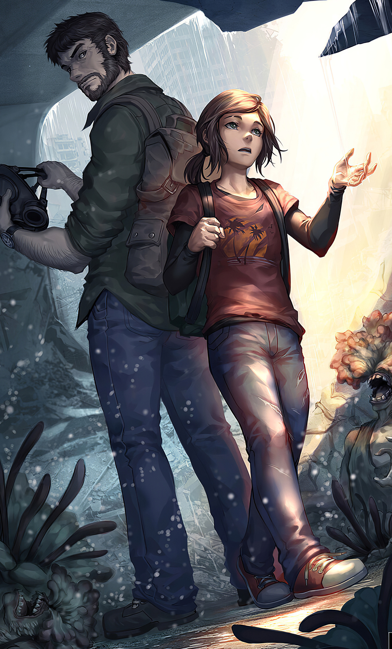 The Last of Us, Ellie, 8K, Joel, 4K, HD Wallpaper