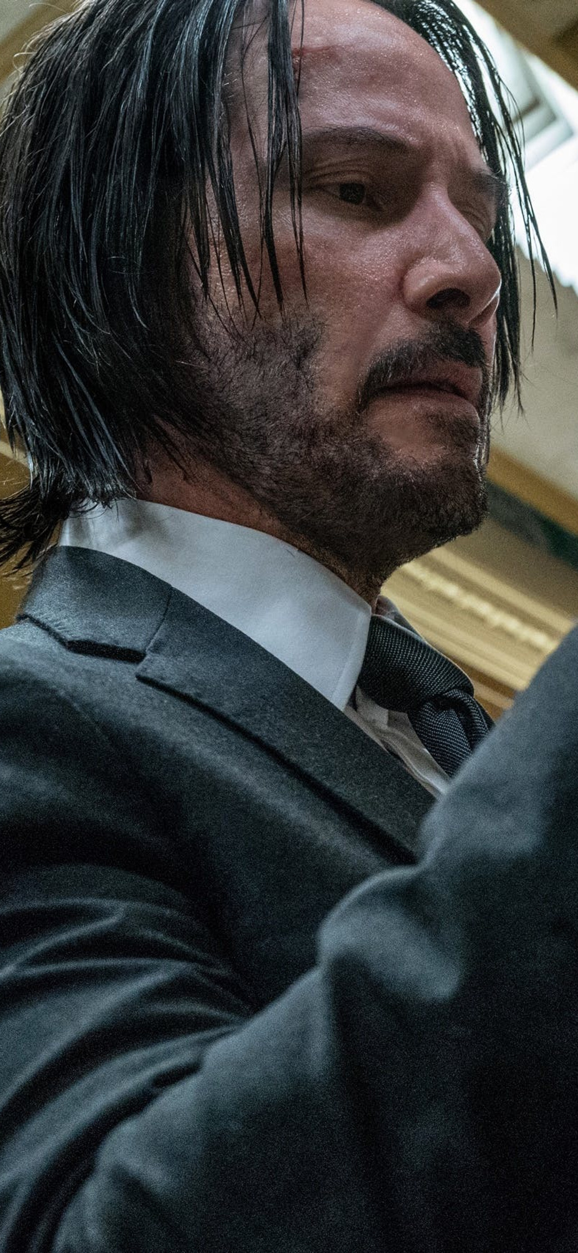 Keanu Reeves reveals cut and bruised face on Brooklyn set of new movie John  Wick  Daily Mail Online