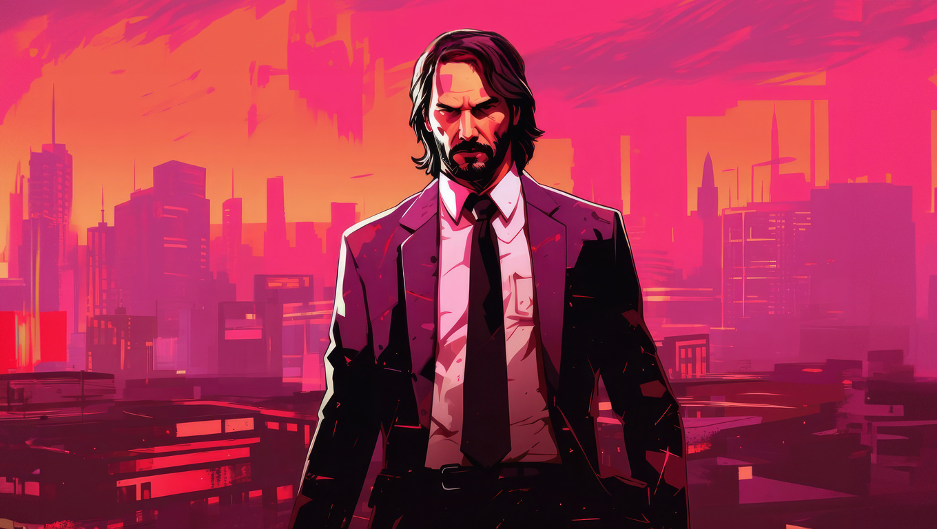 1360x768 John Wick Hotline Miami Laptop HD ,HD 4k Wallpapers,Images ...