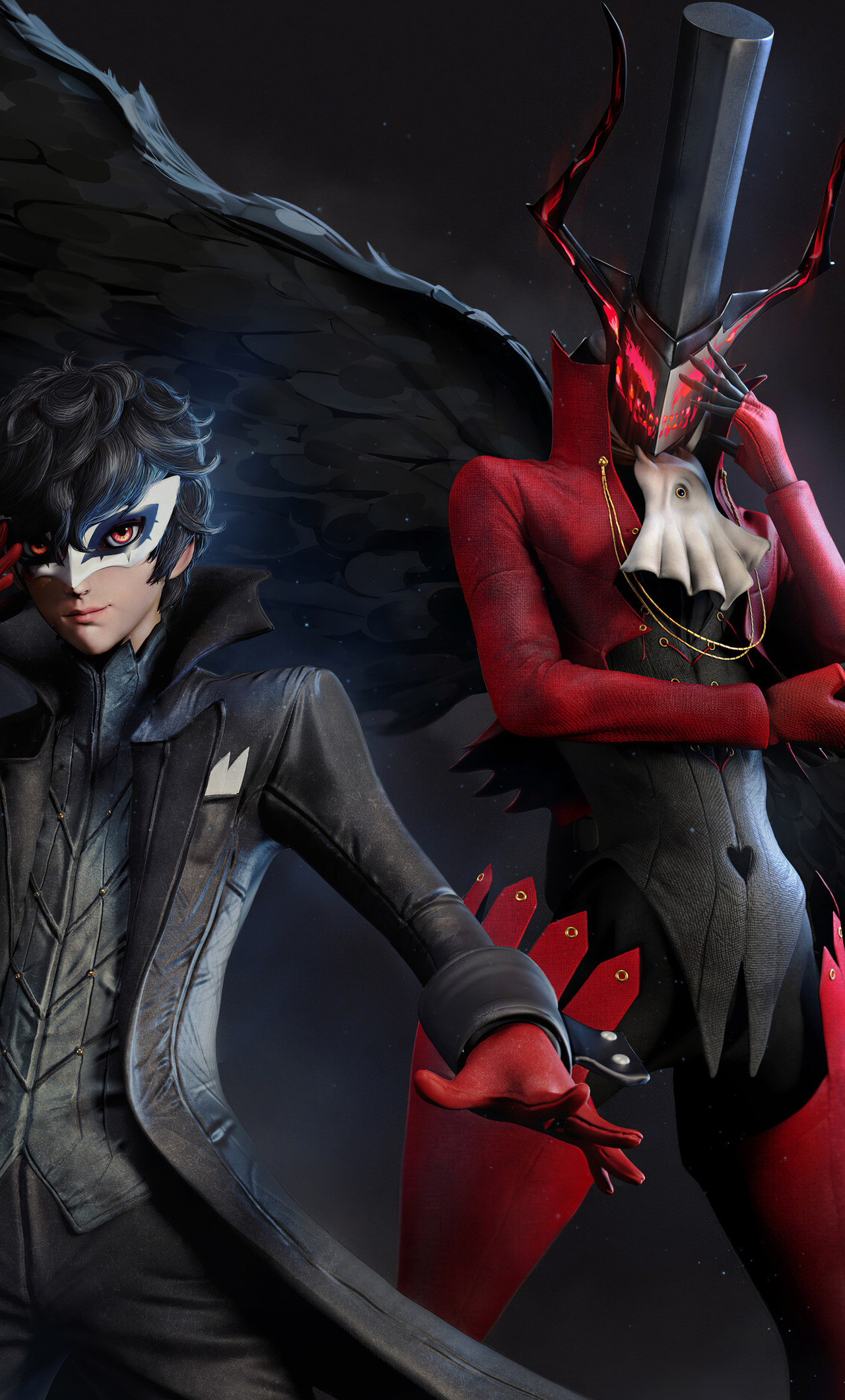 1280x21 Joker And Arsene From Persona 5 Iphone 6 Hd 4k Wallpapers Images Backgrounds Photos And Pictures