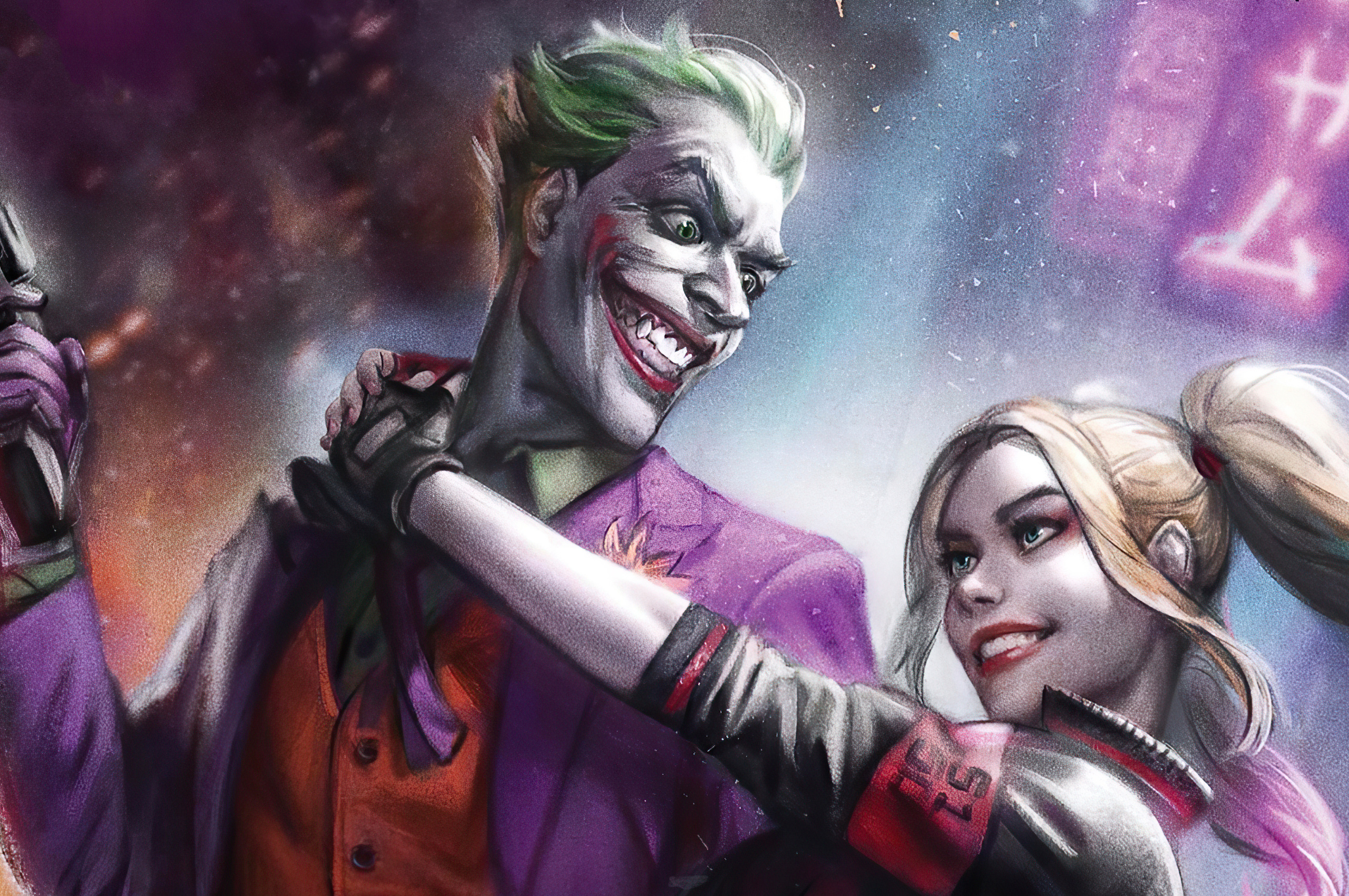 wallpaper joker and harley quinn by regorzero on deviantart on the joker and harley quinn wallpaper