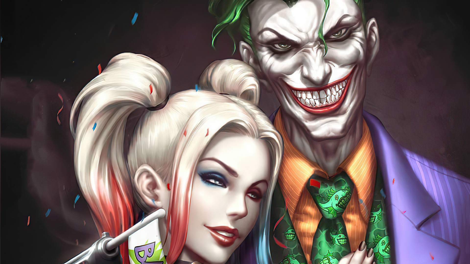 The Joker And Harley Wallpaper.