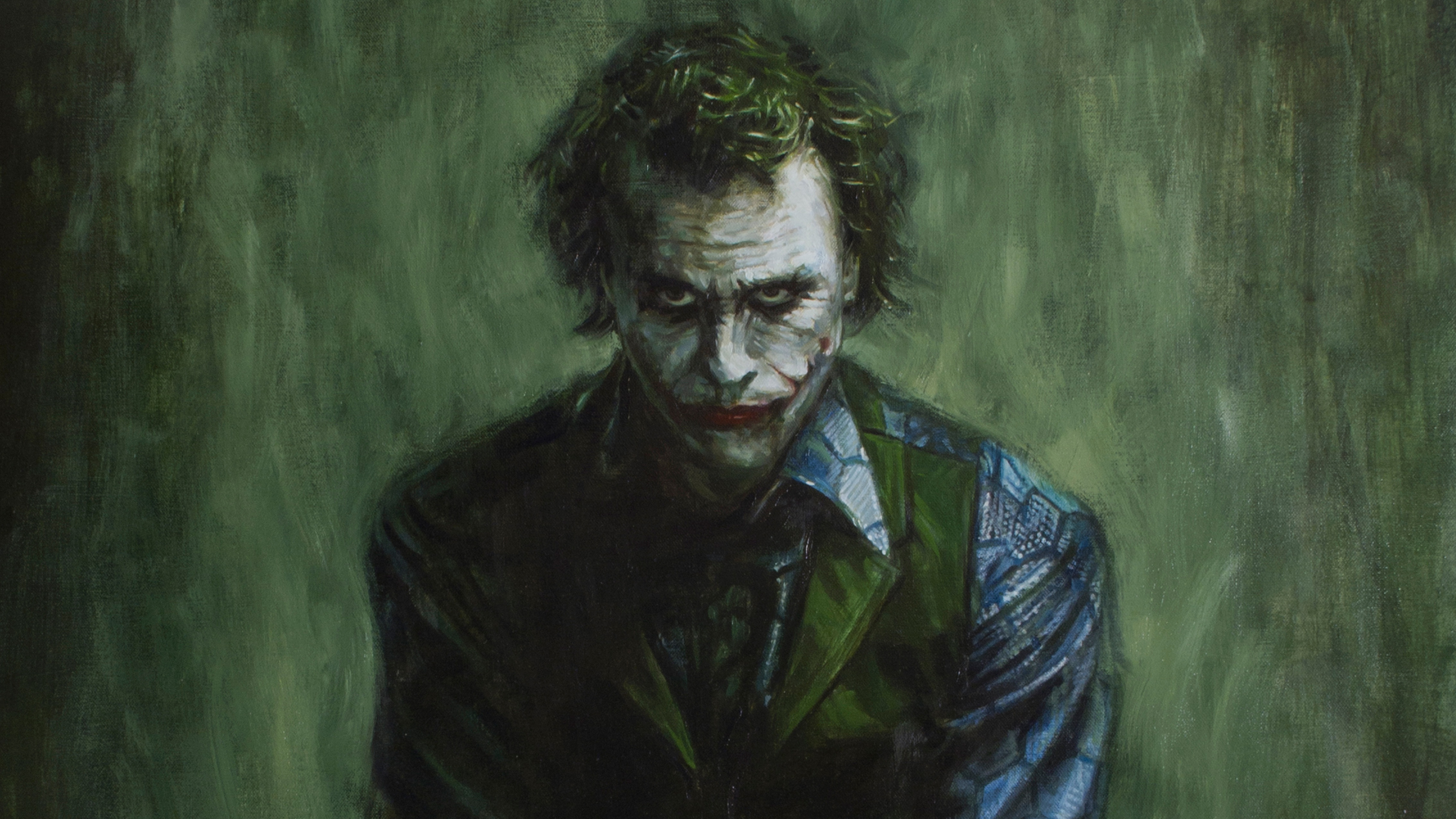 Joker art. Темный рыцарь (2008) - хит Леджер.