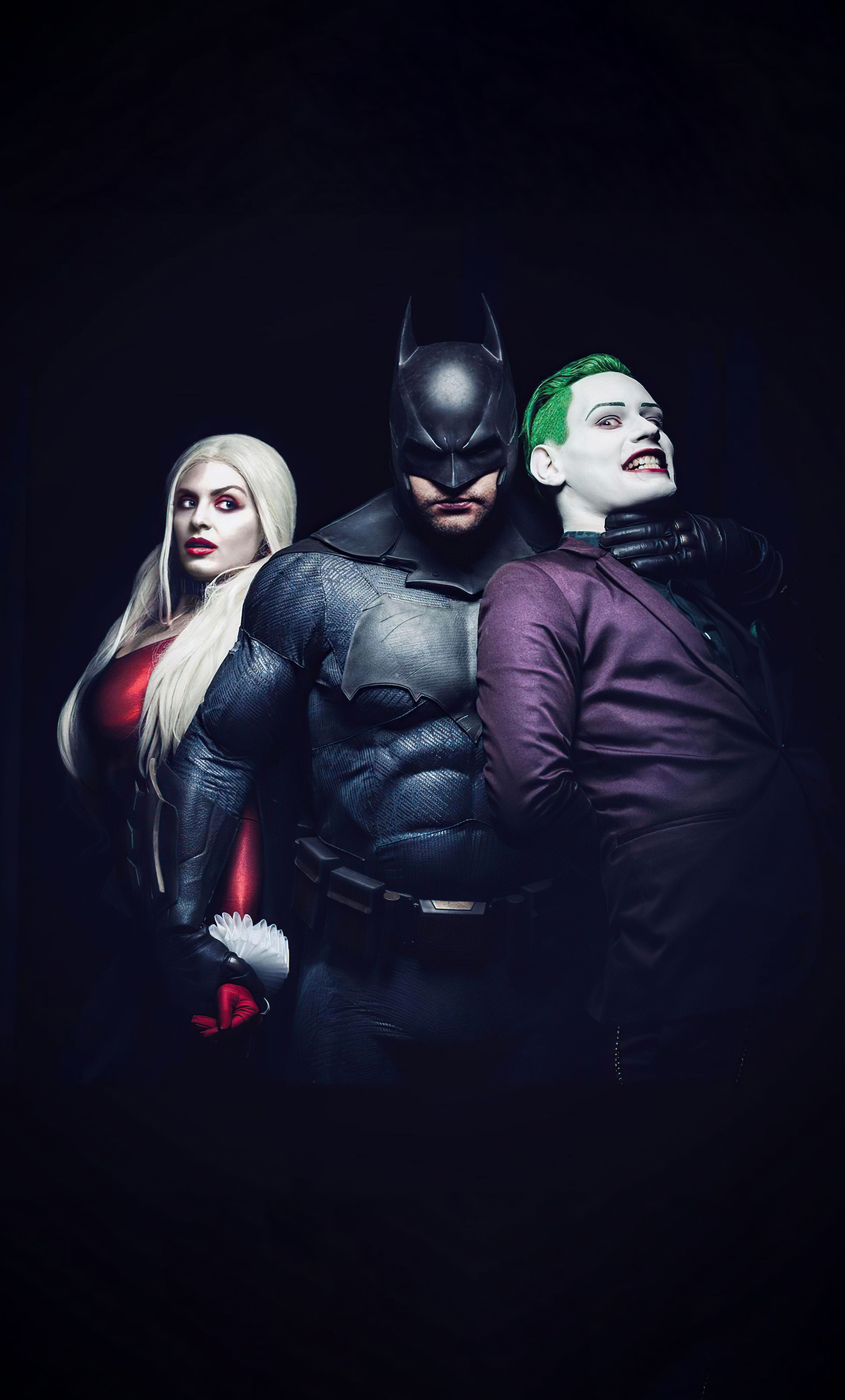 1280x2120 Joker Batman And Harley Quinn Cosplay 4k iPhone 6+ HD 4k  Wallpapers, Images, Backgrounds, Photos and Pictures
