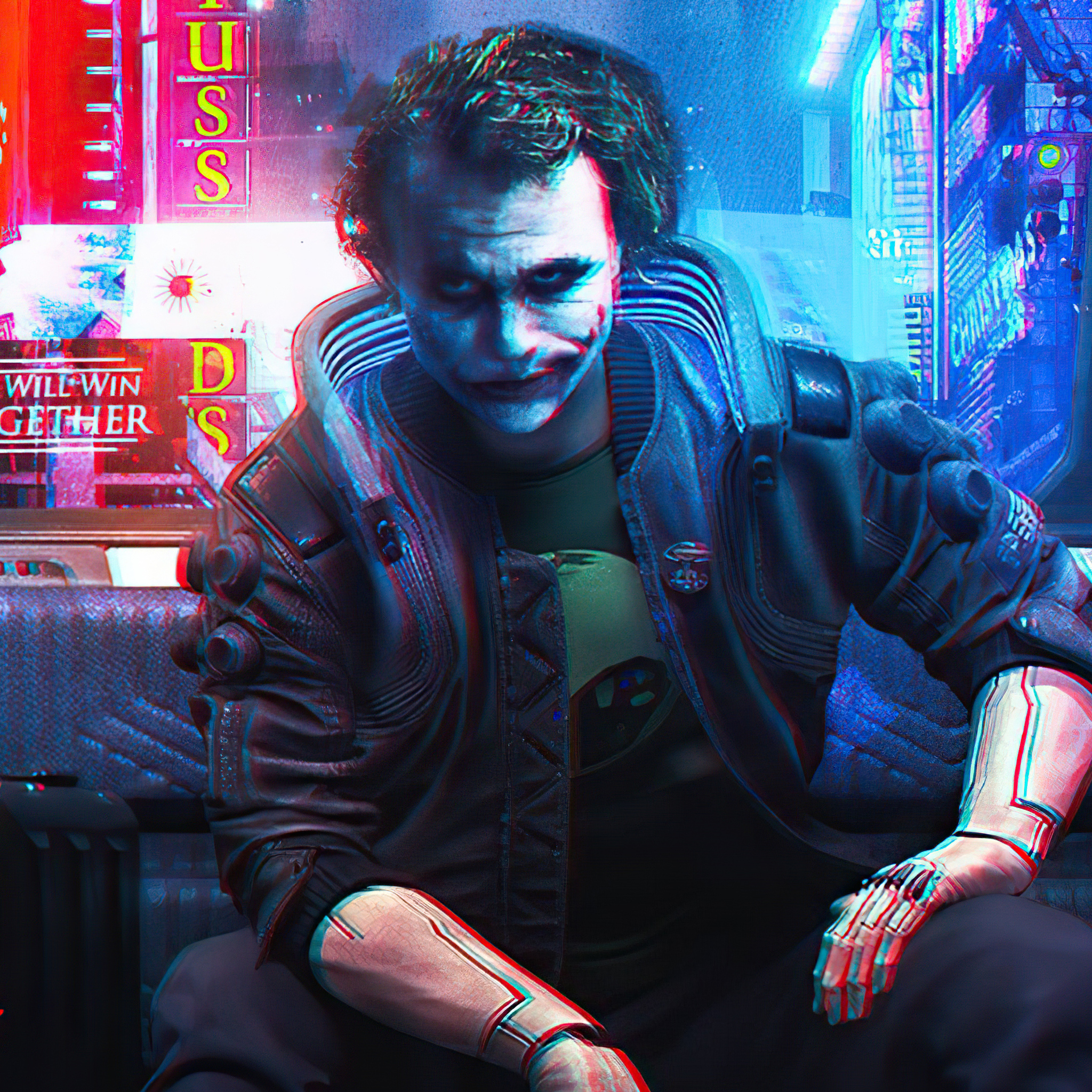 2048x2048 Joker Cyberpunk 4k Ipad Air HD 4k Wallpapers, Images, Backgrounds,  Photos and Pictures