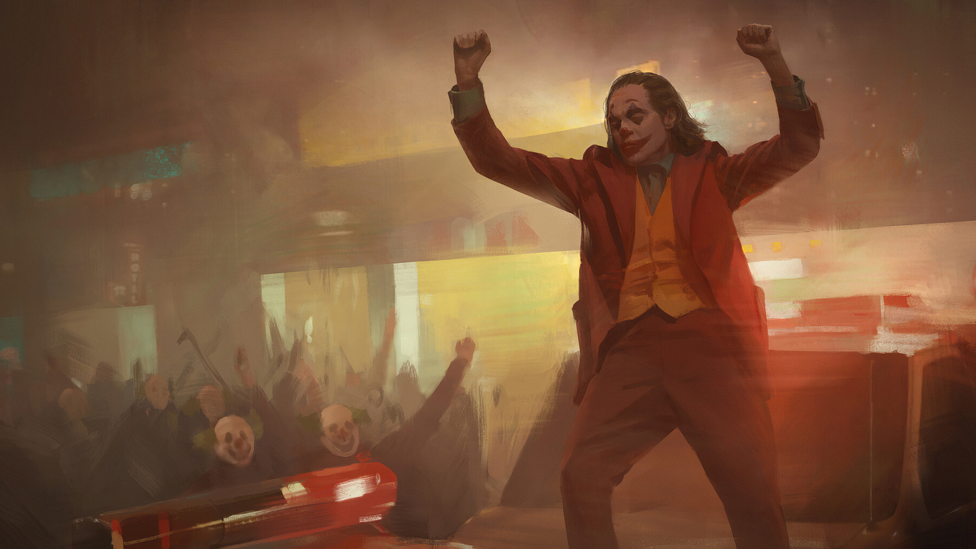 1366x768 Joker Dance Art Laptop HD ,HD 4k Wallpapers,Images,Backgrounds