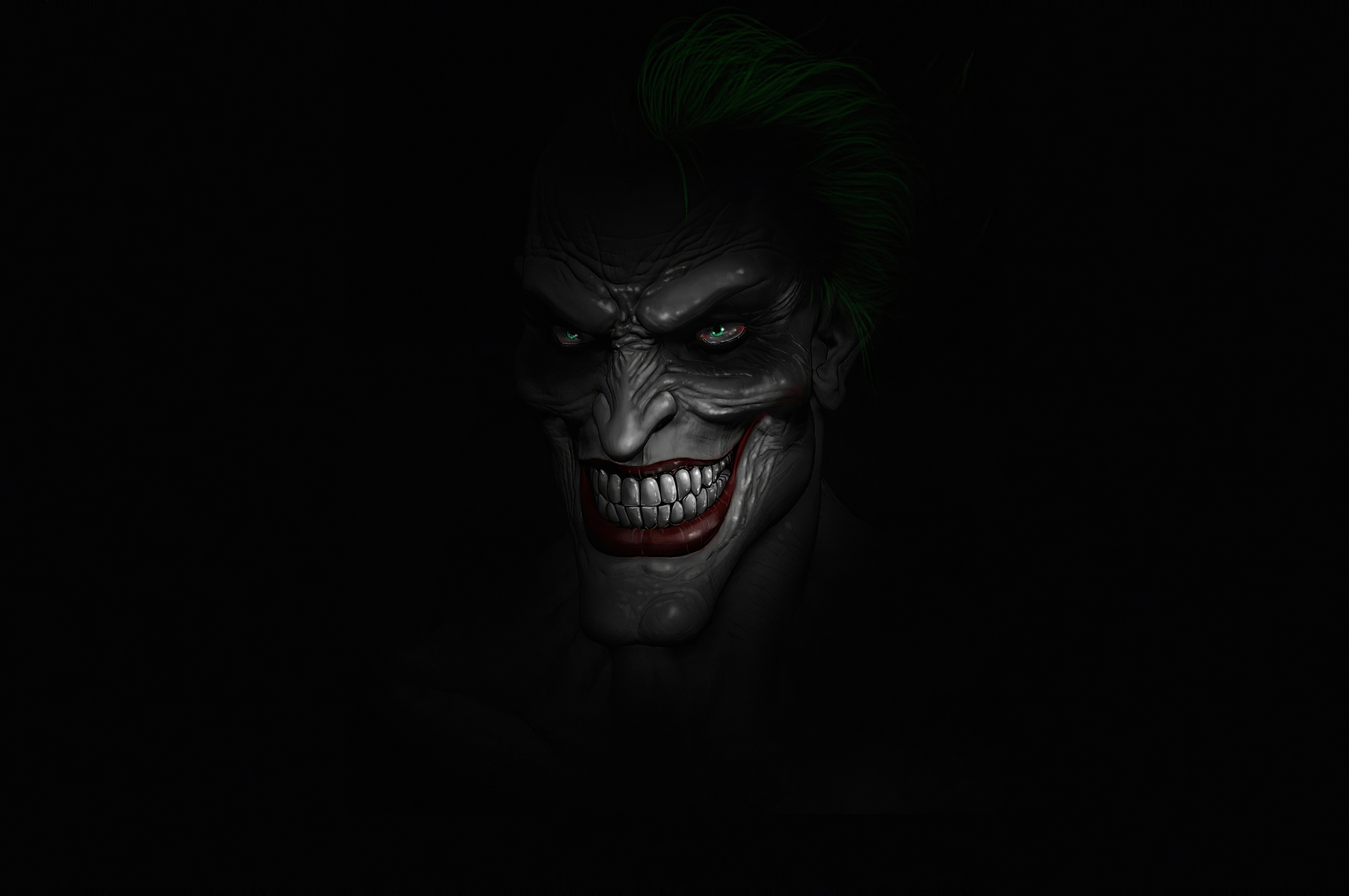 Joaquin Phoenix Joker Black Background 4K Ultra HD Mobile Wallpaper