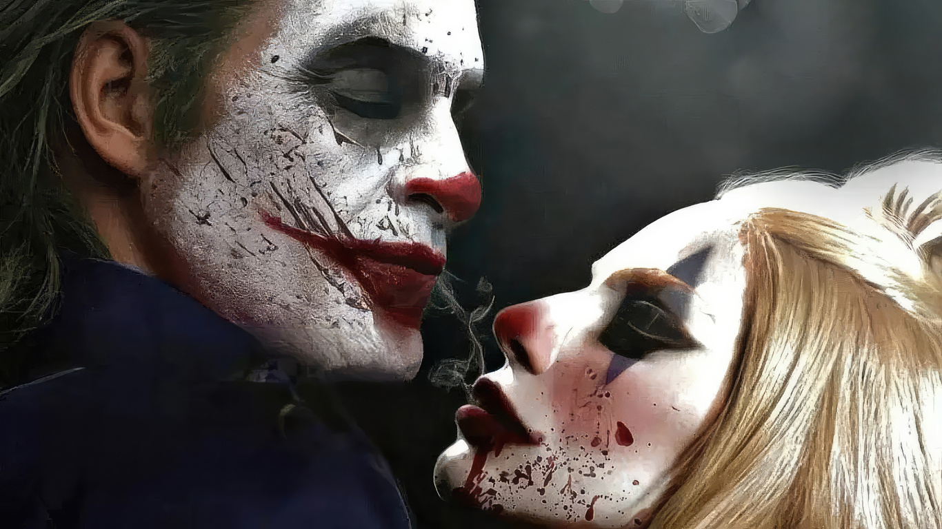 1366x768 Joker Folie A Deux Together Laptop HD ,HD 4k Wallpapers,Images ...