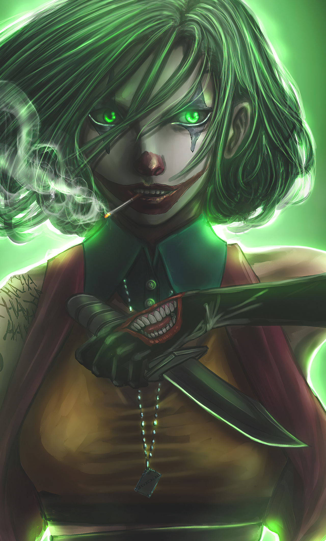 1280x2120 Joker Girl Art 4k iPhone 6+ ,HD 4k Wallpapers,Images ...