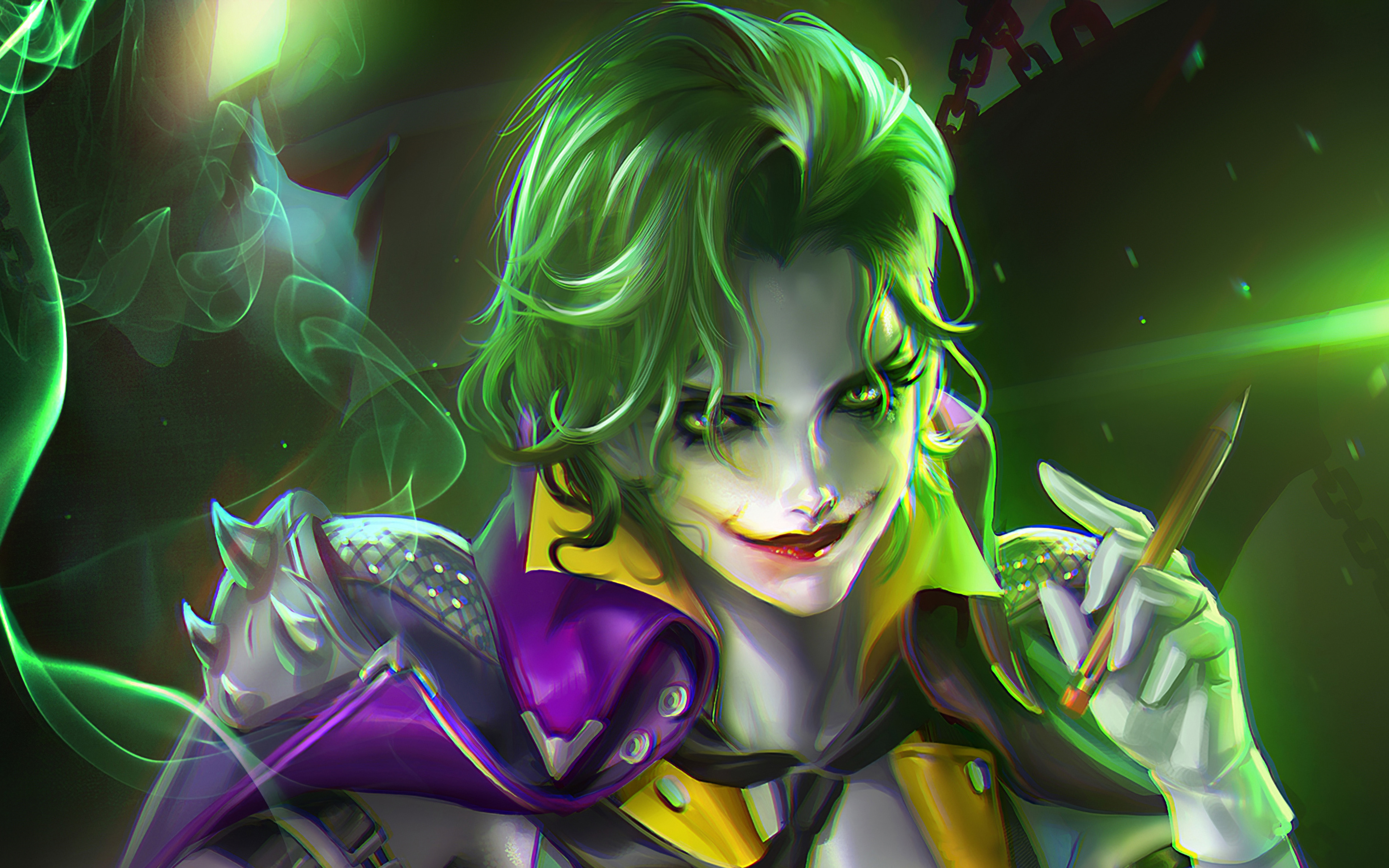 Joker art. DC fem Джокер. Fem Джокер арт. Джокер картинки.