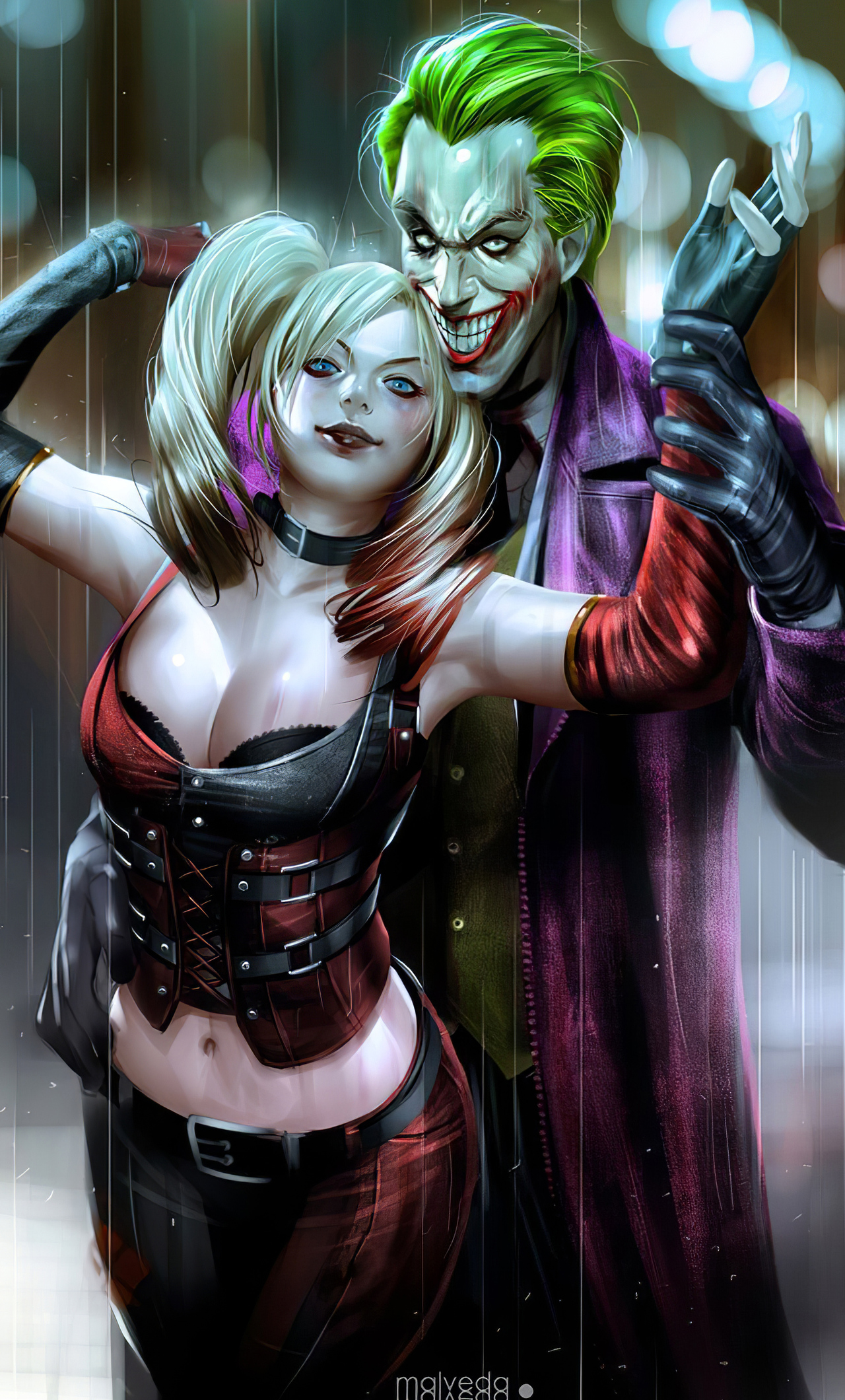 1280x2120 Joker Harley Quinn Artwork iPhone 6+ HD 4k Wallpapers, Images,  Backgrounds, Photos and Pictures
