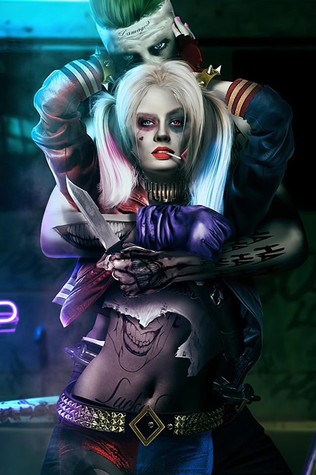 640x960 Joker Harley Quinn New iPhone 4, iPhone 4S HD 4k Wallpapers,  Images, Backgrounds, Photos and Pictures