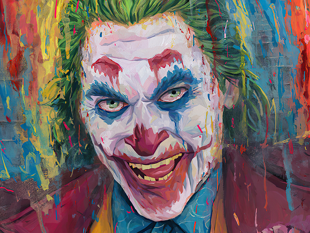 1024x768 Joker Paint Artwork 4k 1024x768 Resolution HD 4k Wallpapers ...