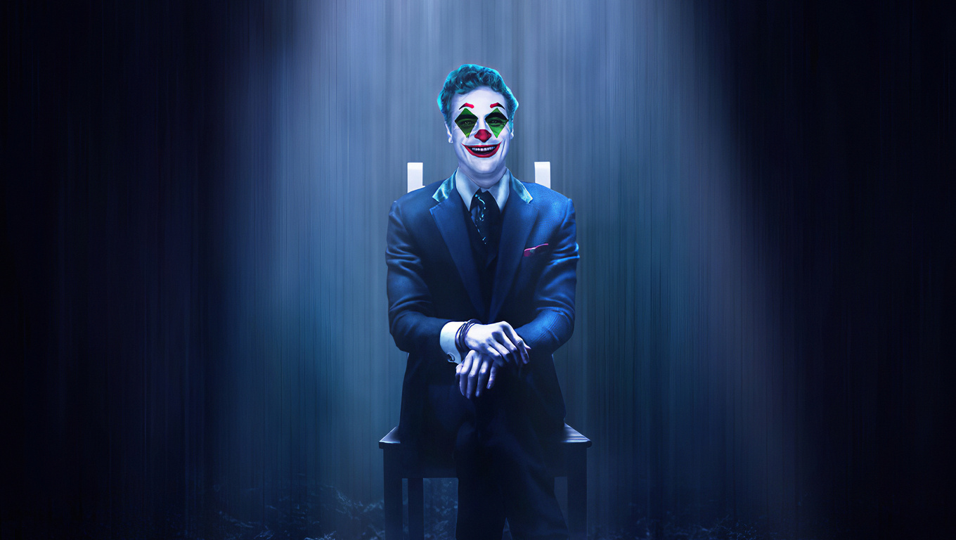 1360x768 Joker Sitting On Chair Laptop HD HD 4k Wallpapers, Images ...