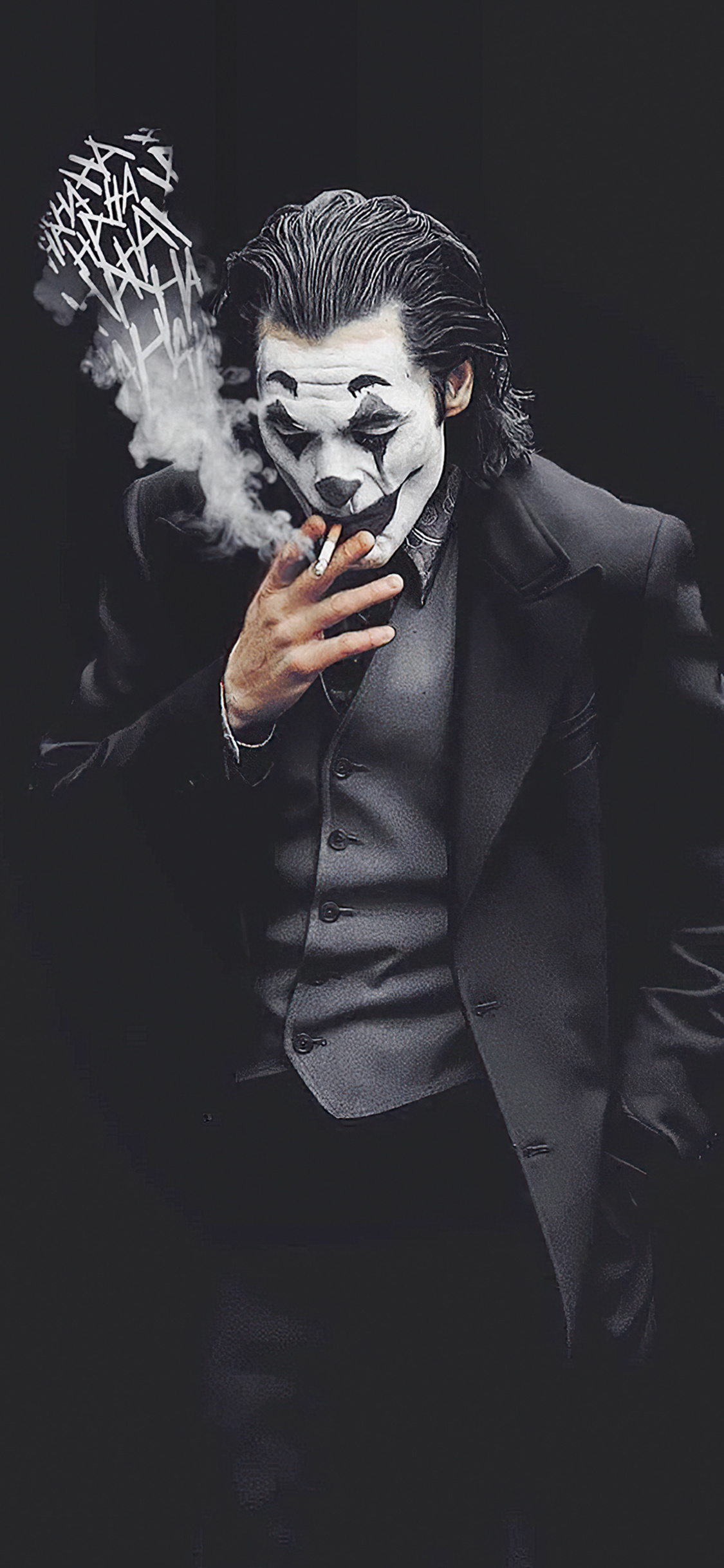 1125x2436 Joker Smoking Monochrome 4k Iphone XS,Iphone 10,Iphone X HD 4k  Wallpapers, Images, Backgrounds, Photos and Pictures