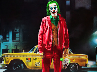 Joker Taxi Driver 4k Wallpaper In 320x240 Resolution