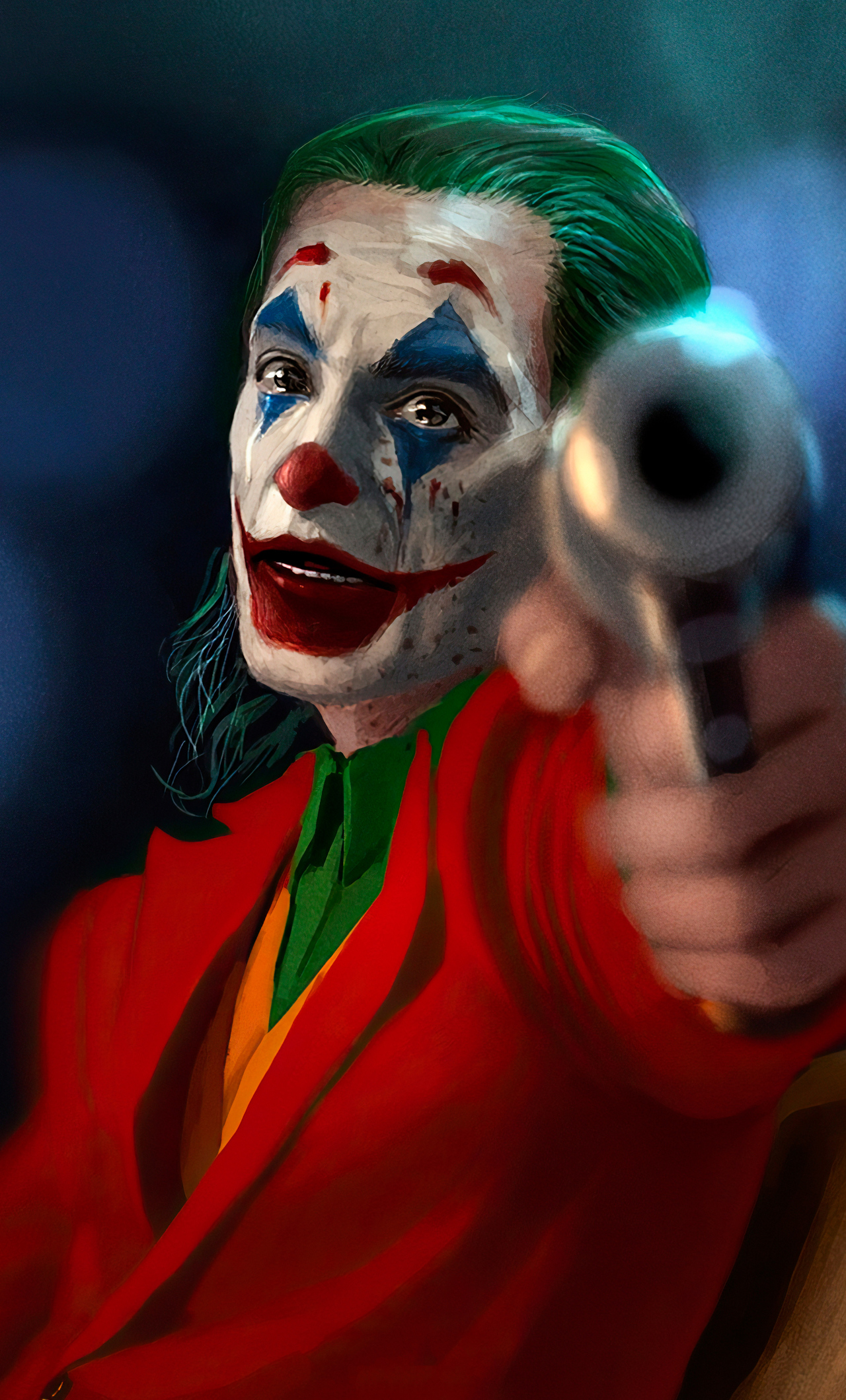 1280x2120 Joker With Gun 4k iPhone 6+ HD 4k Wallpapers, Images, Backgrounds,  Photos and Pictures