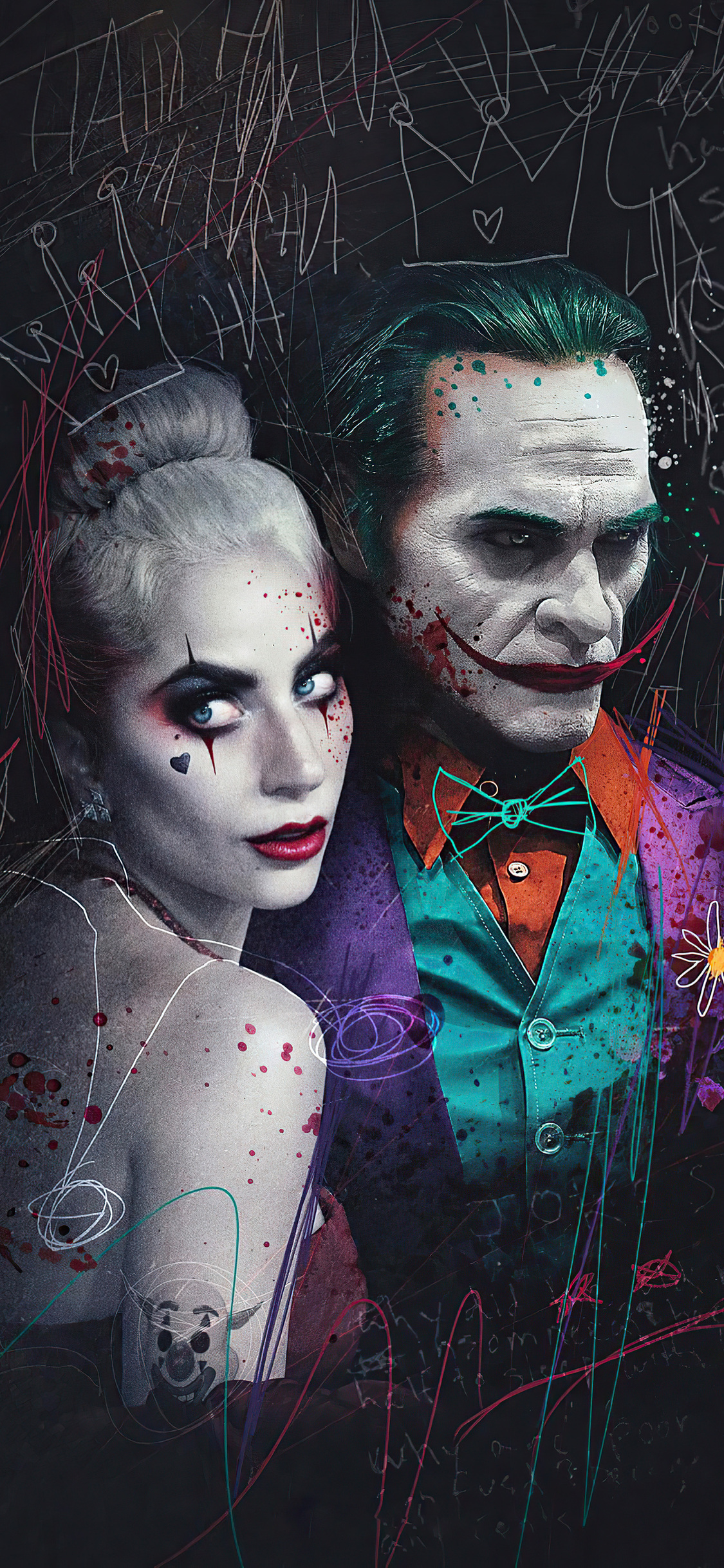 1125x2436 Joker X Harley Quin Iphone XS,Iphone 10,Iphone X HD 4k Wallpapers,  Images, Backgrounds, Photos and Pictures