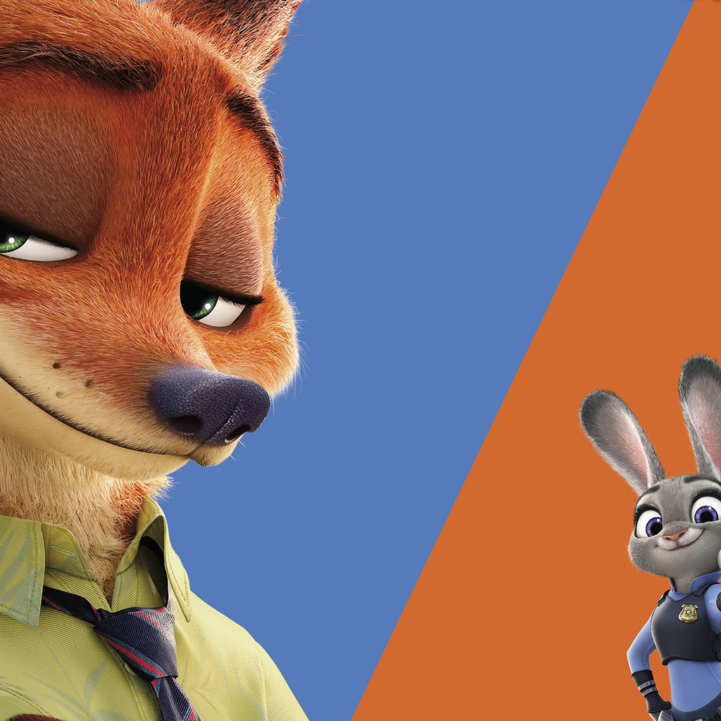 1024x1024 Judy Hopps And Nick Zootopia 1024x1024 Resolution HD 4k ...