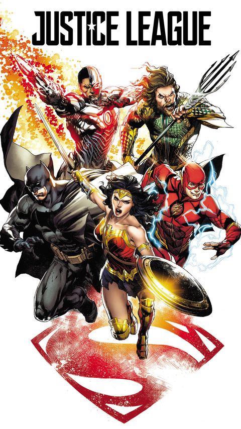 480x854 Justice League 2017 Comic Art Android One HD 4k Wallpapers, Images,  Backgrounds, Photos and Pictures