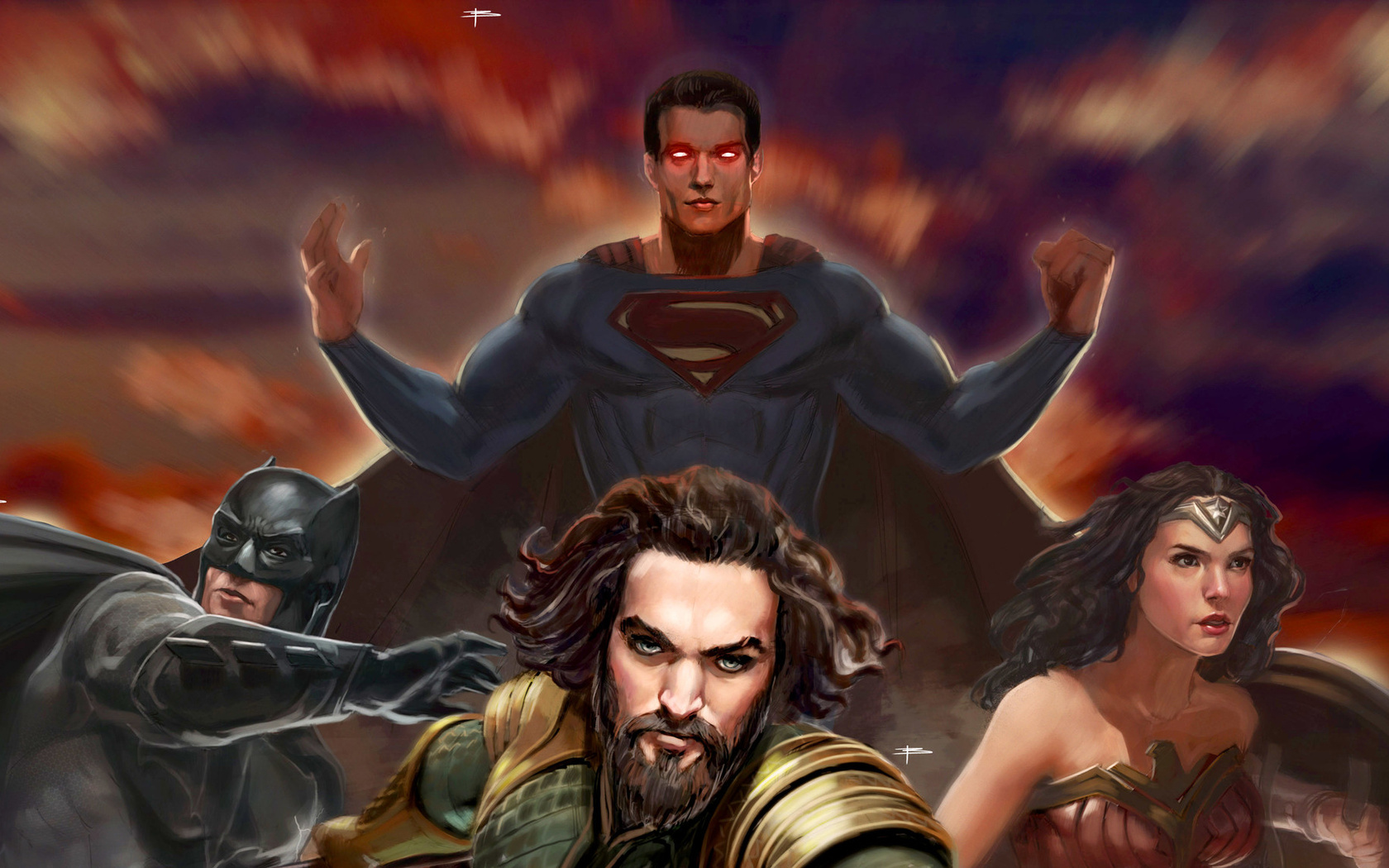 1680x1050 Justice League Artwork Superheroes Wallpaper,1680x1050 ...