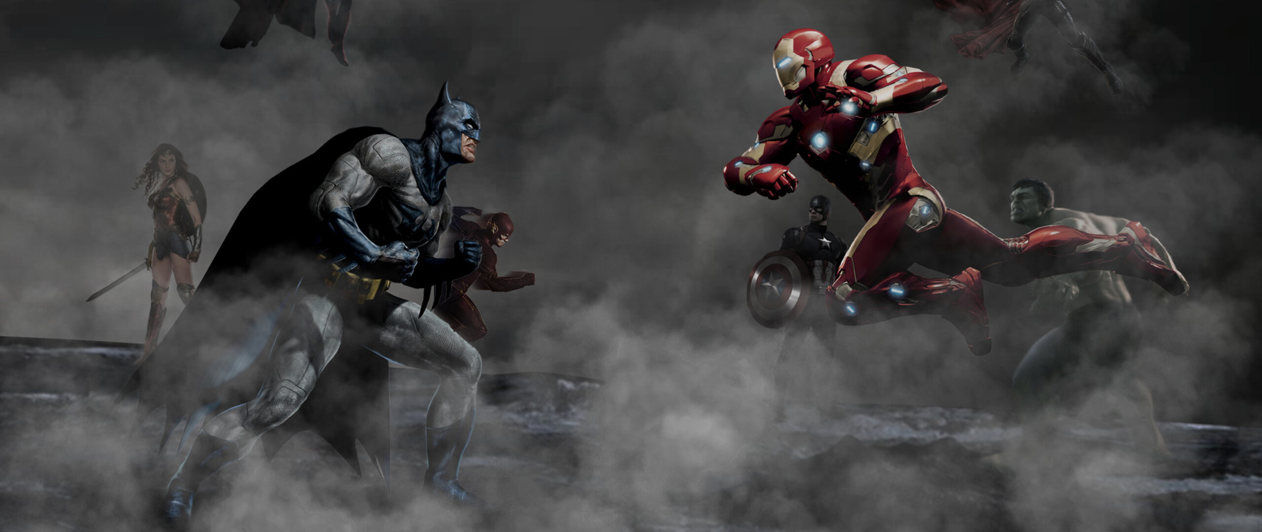Justice League Vs The Avengers In 2560x1080 Resolution. justice-league-...