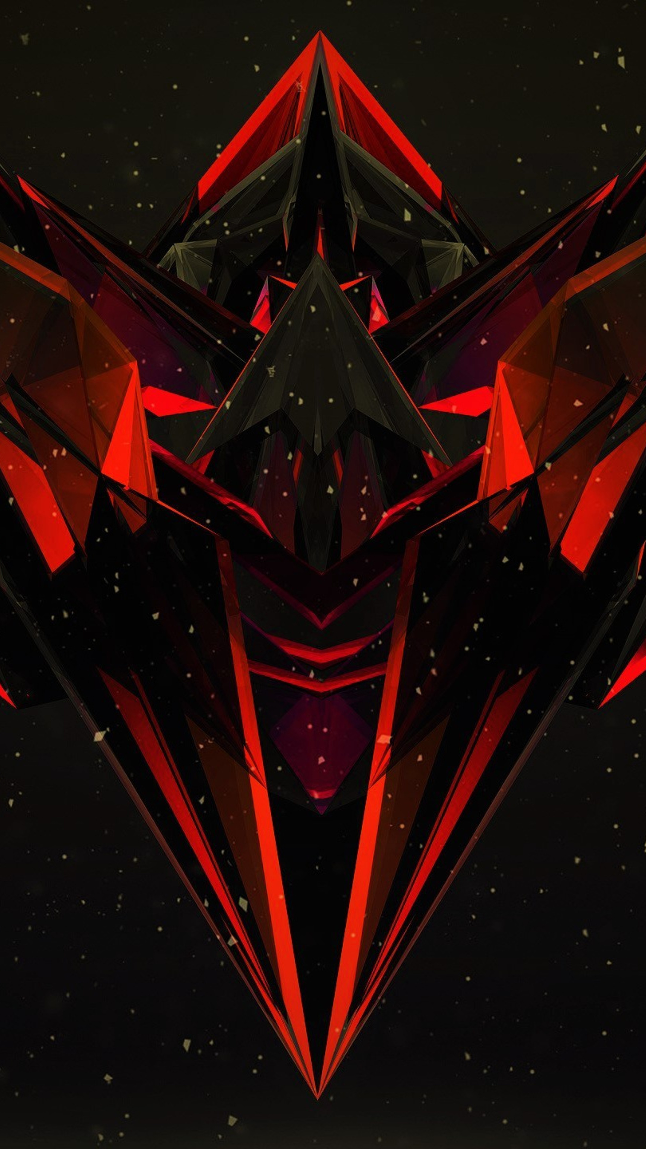 2160x3840 Justin Maller Red Dark Black Abstract Sony Xperia X,XZ,Z5 ...