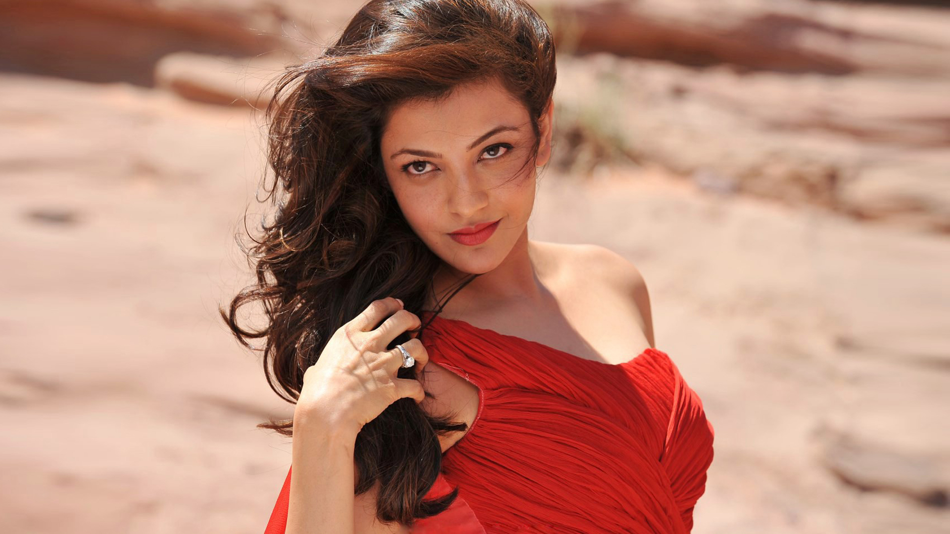 1920x1080 Kajal Agarwal In Red Dress Laptop Full HD 1080P HD 4k Wallpapers,  Images, Backgrounds, Photos and Pictures