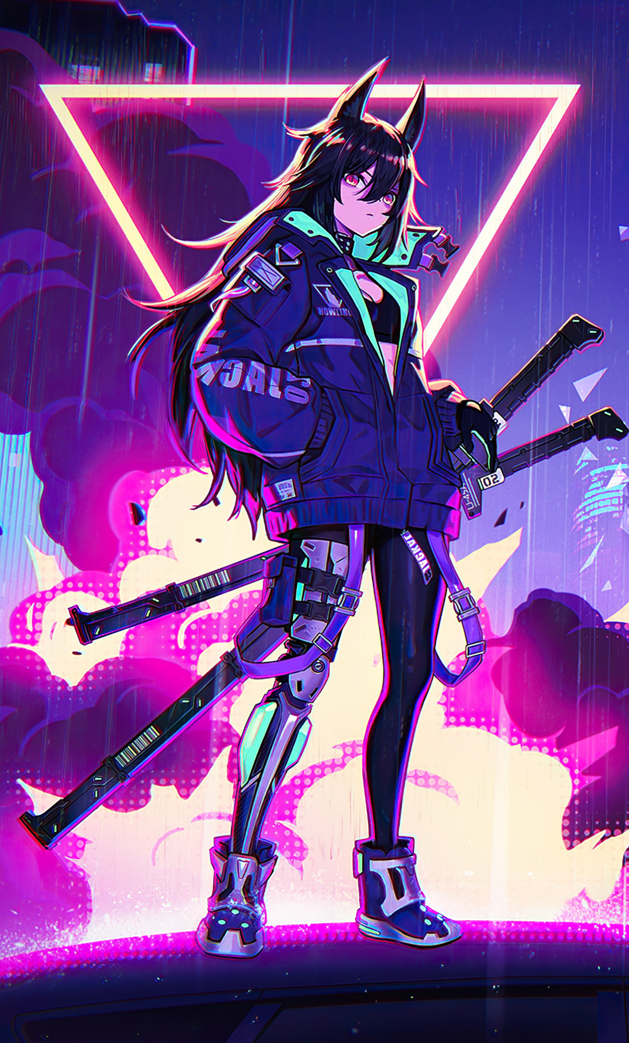 alcanzar Oficiales candidato 1280x2120 Katana Anime Girl Neon 4k iPhone 6+ HD 4k Wallpapers, Images,  Backgrounds, Photos and Pictures