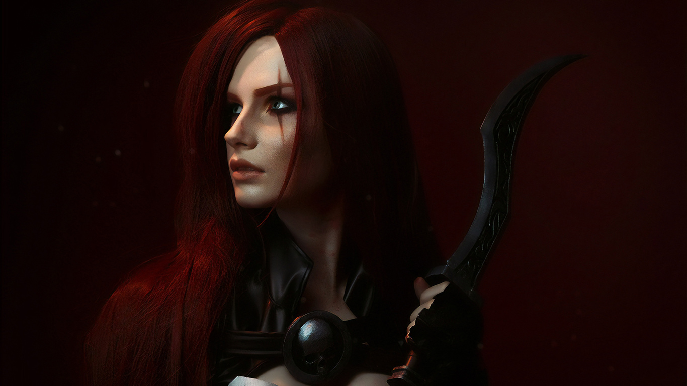 1366x768 Katarina Lol Laptop HD ,HD 4k Wallpapers,Images,Backgrounds ...