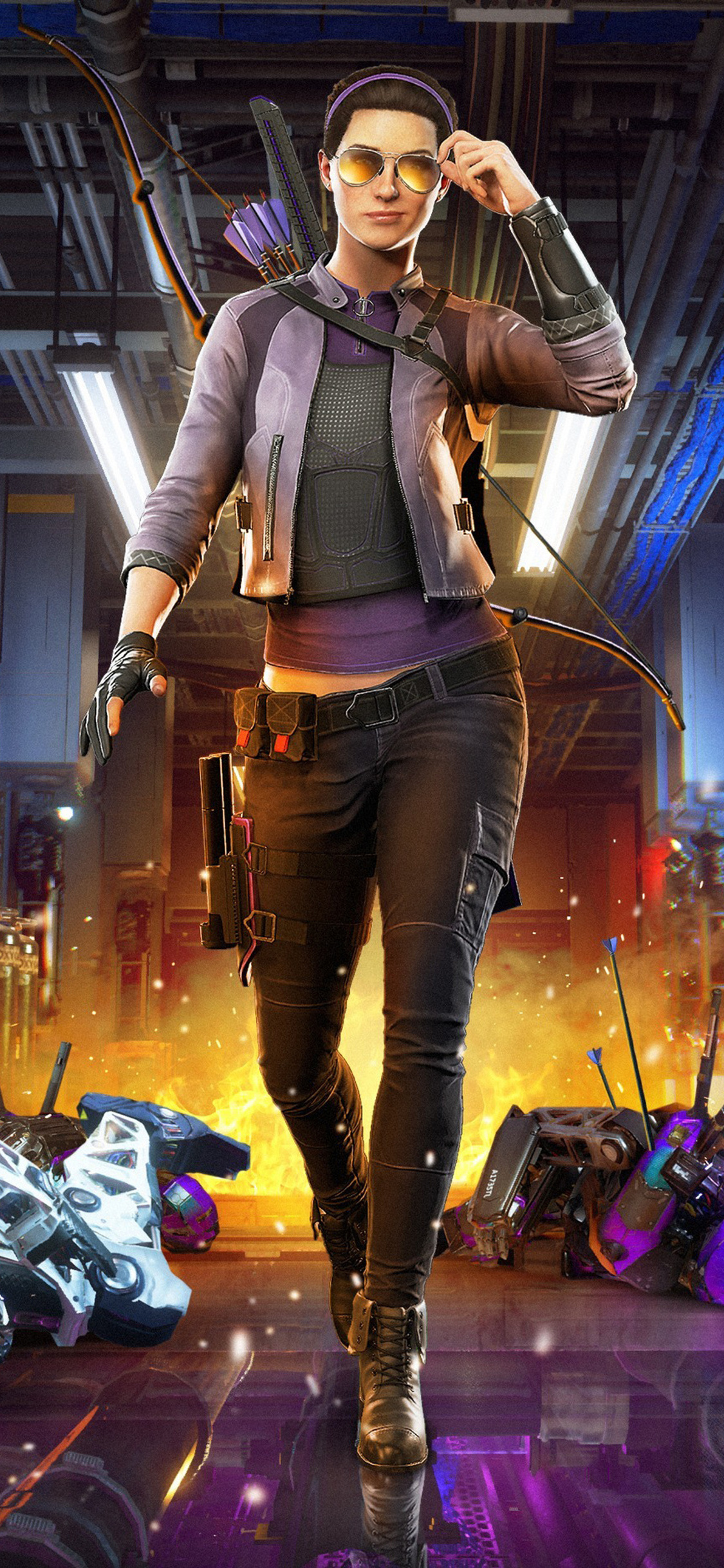 1125x2436 Kate Marvels Avengers Game Iphone XS,Iphone 10,Iphone