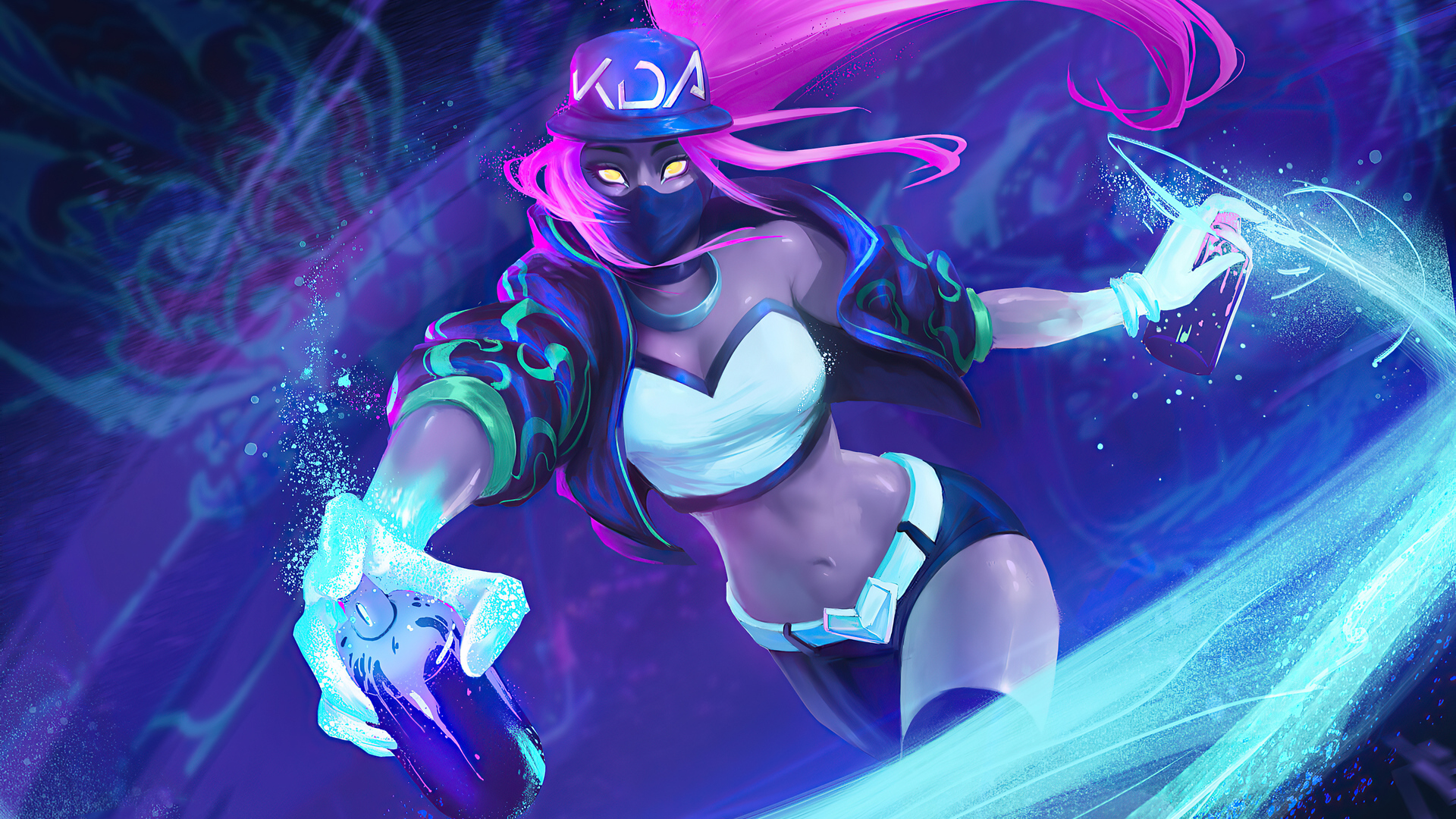 1920x1080 Kda Akali League Of Legends 4k Artwork Laptop Full HD 1080P HD 4k  Wallpapers, Images, Backgrounds, Photos and Pictures