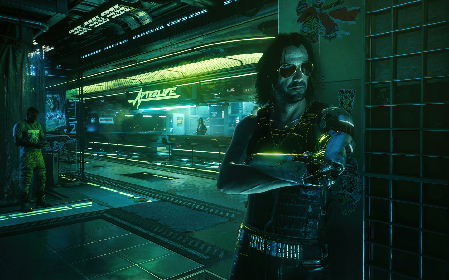Keanu Reeves From Cyberpunk 2077 Wallpaper In 1440x900 Resolution
