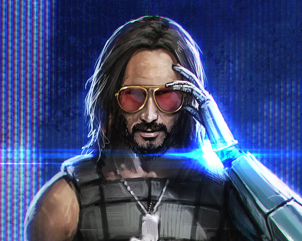 1280x1024 Keanu Reeves In Cyberpunk 2077 4k Art 1280x1024 Resolution HD ...