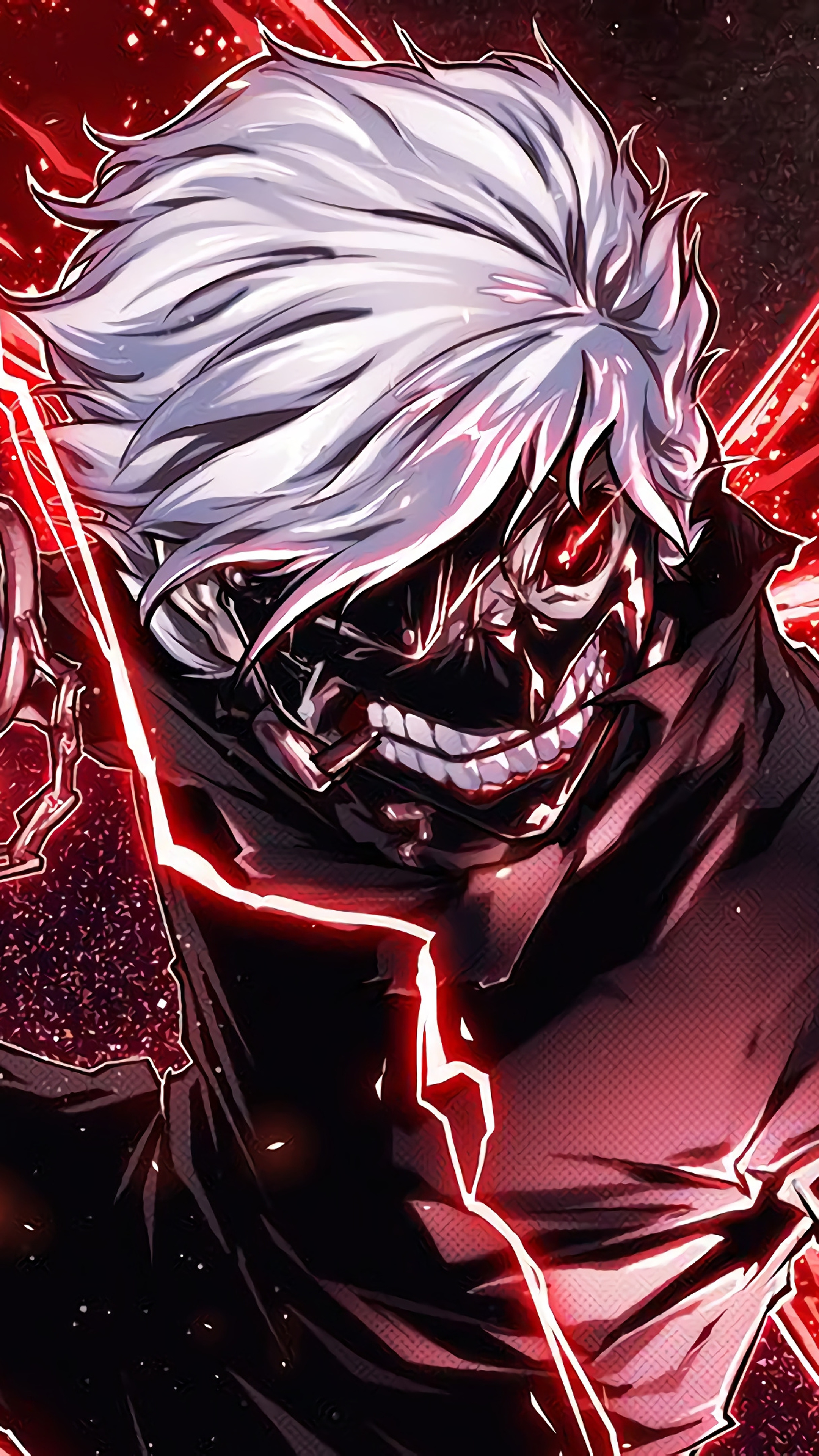 Download wallpaper 3840x2400 ken kaneki, tokyo ghoul, anime, dark