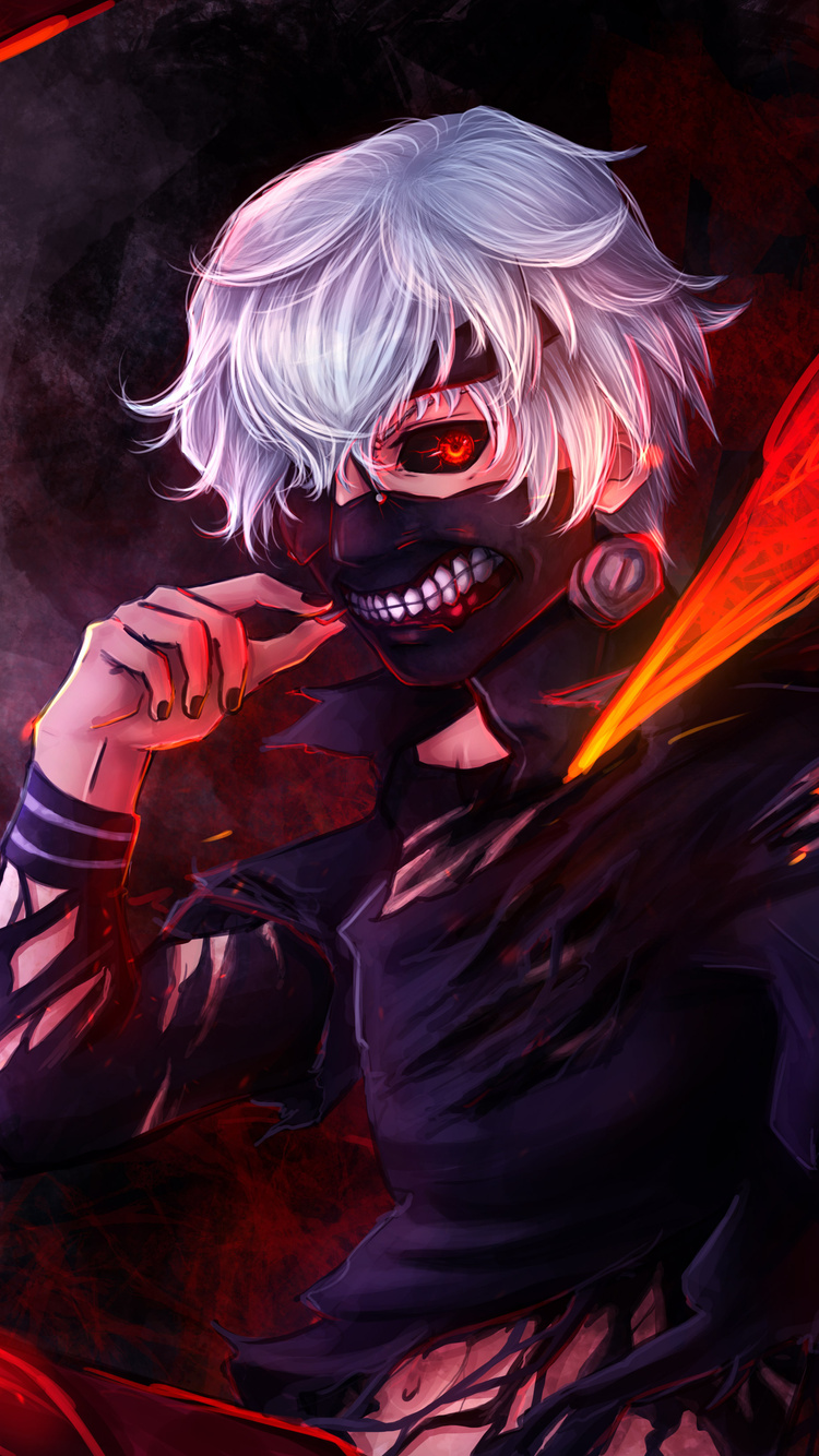 750x1334 Tokyo Ghoul Anime Digital Art iPhone 6, iPhone 6S, iPhone