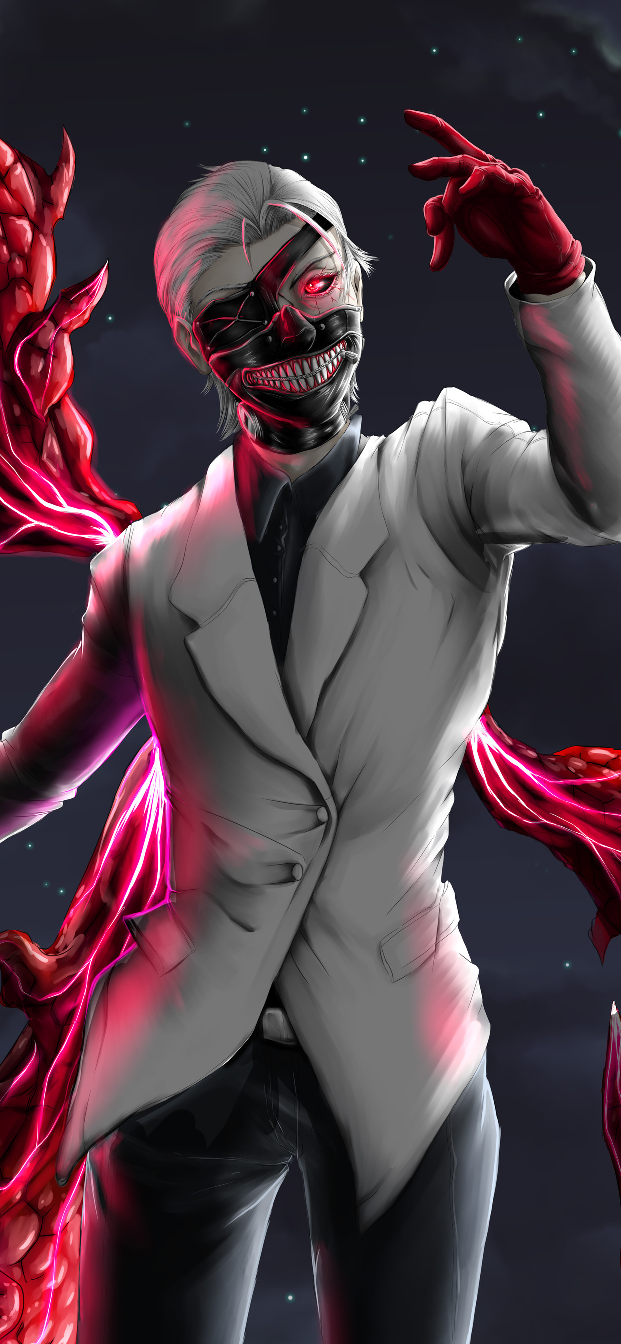 1242x2688 Ken Kaneki Tokyo Ghoul 5k Artwork Iphone XS MAX HD 4k Wallpapers,  Images, Backgrounds, Photos and Pictures