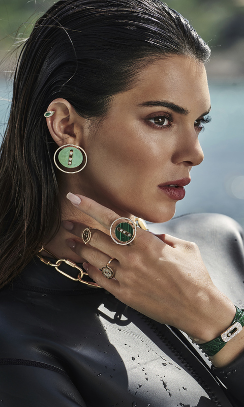 480x800 Kendall Jenner Messika Jewelry Campaign 2022 Face Galaxy Note ...