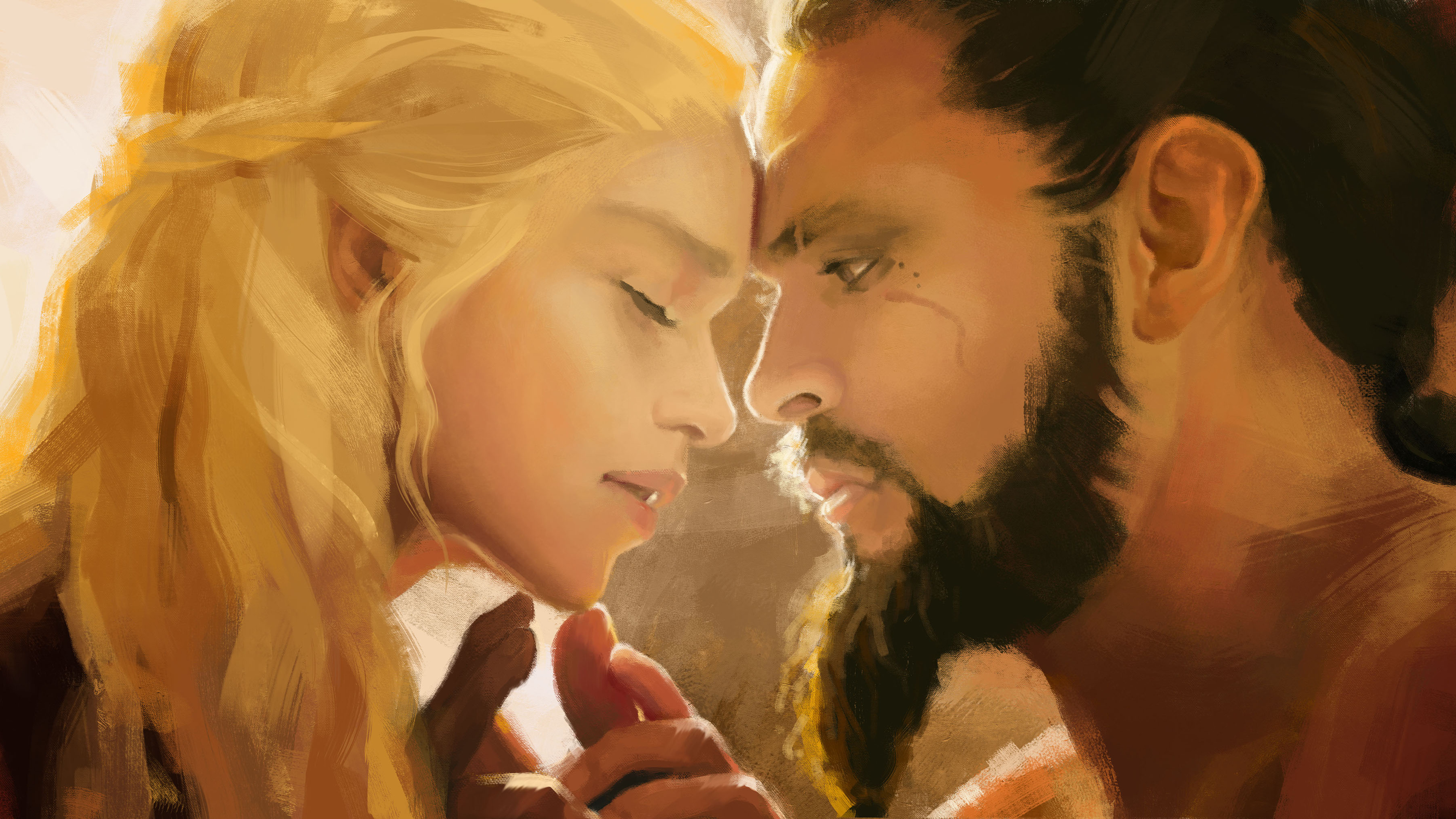 3840x2160 Khal Drogo And Daenerys Love 4k Hd 4k Wallpapers Images Backgrounds Photos And Pictures