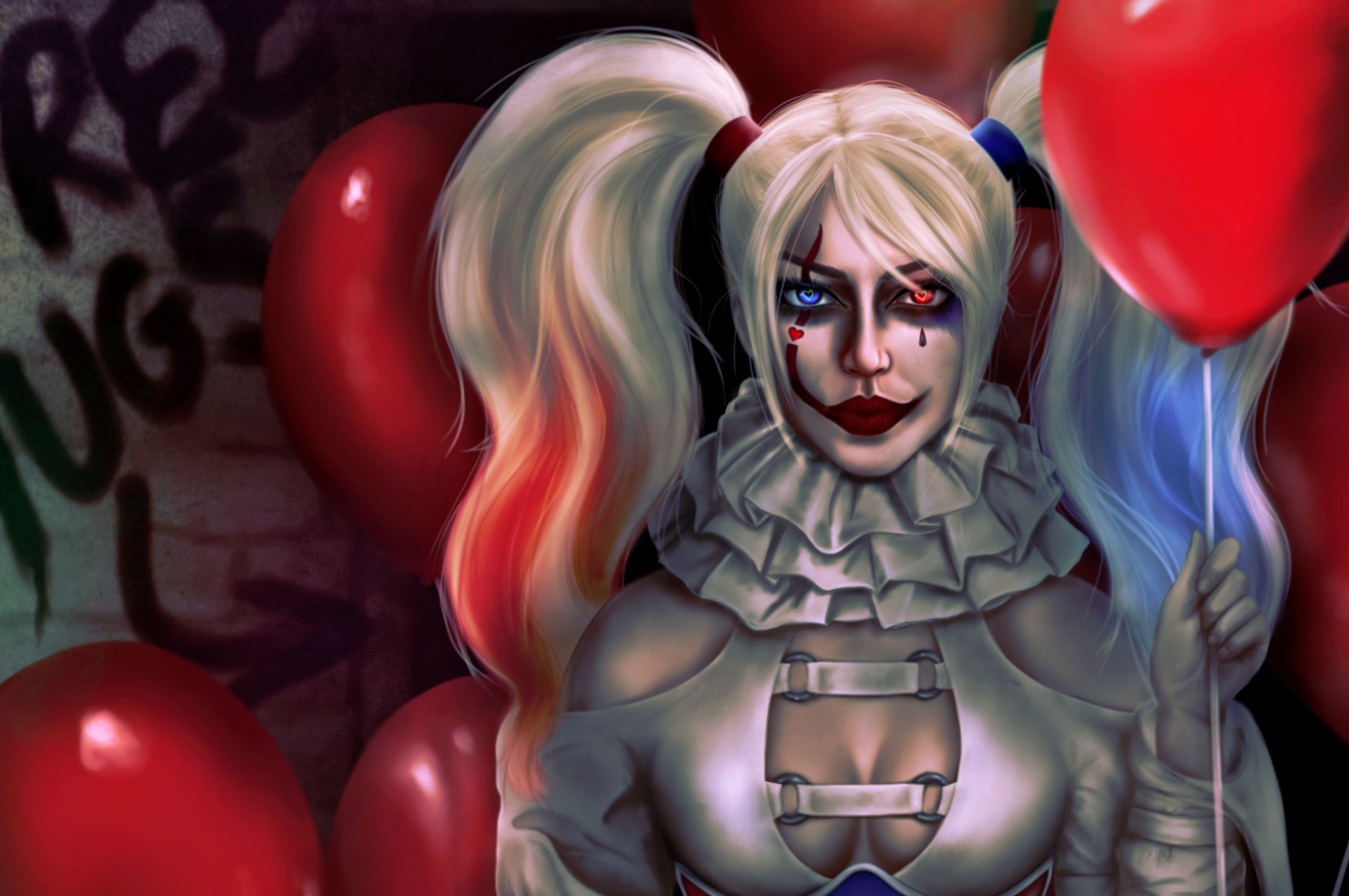 Killer Clown Harley In 2560x1700 Resolution. killer-clown-harley-nn.jpg. 