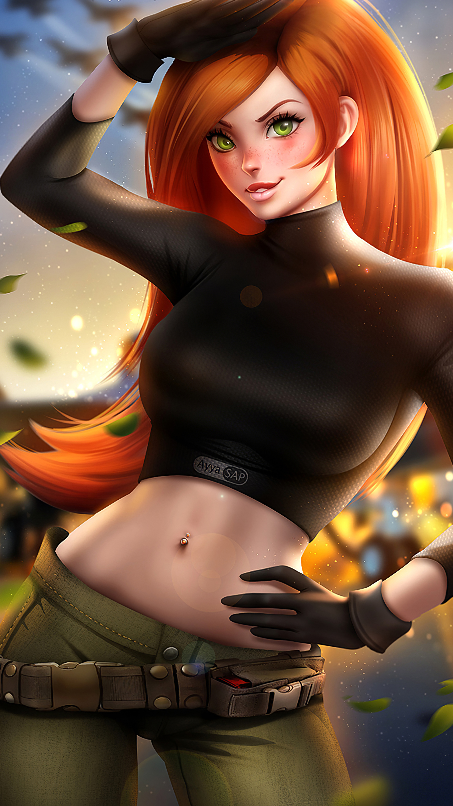 Kim Possible Classic Outfit In 1440x2560 Resolution. kim-possible-classic-o...