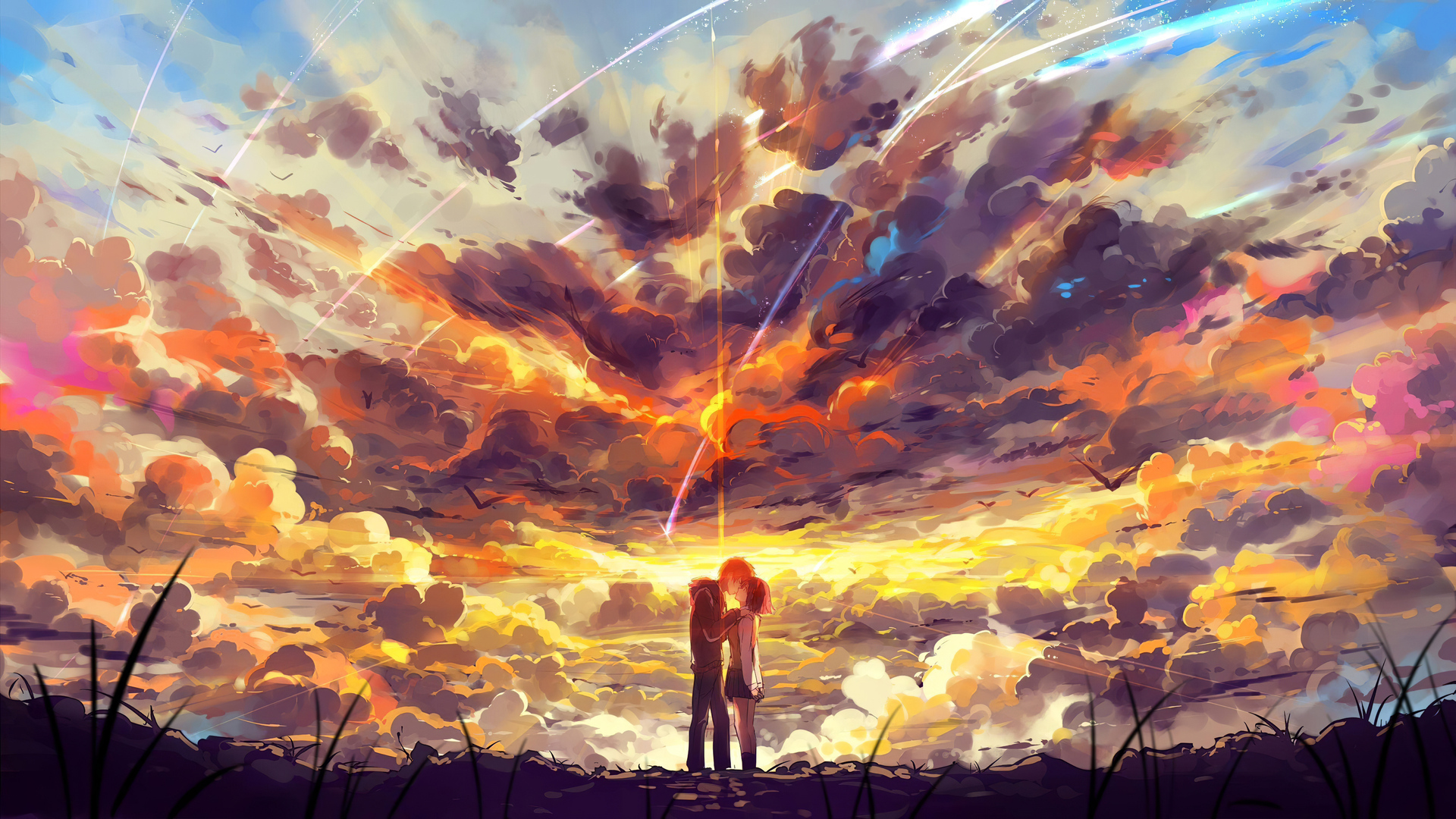 1920x1080 Kimi No Nawa Anime Couple 5k Laptop Full HD 1080P HD 4k Wallpapers,  Images, Backgrounds, Photos and Pictures