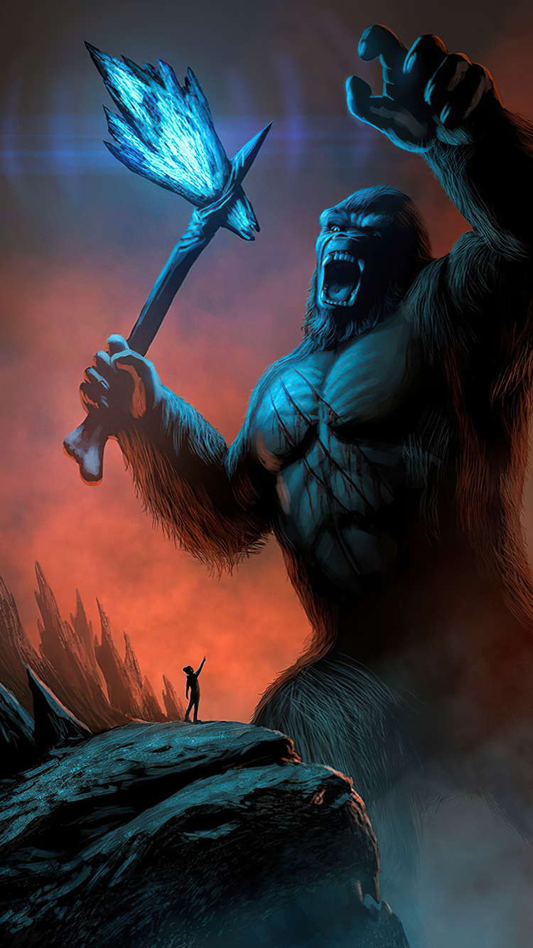 750x1334 King Kong Fanart 4k iPhone 6, iPhone 6S, iPhone 7 HD 4k Wallpapers,  Images, Backgrounds, Photos and Pictures