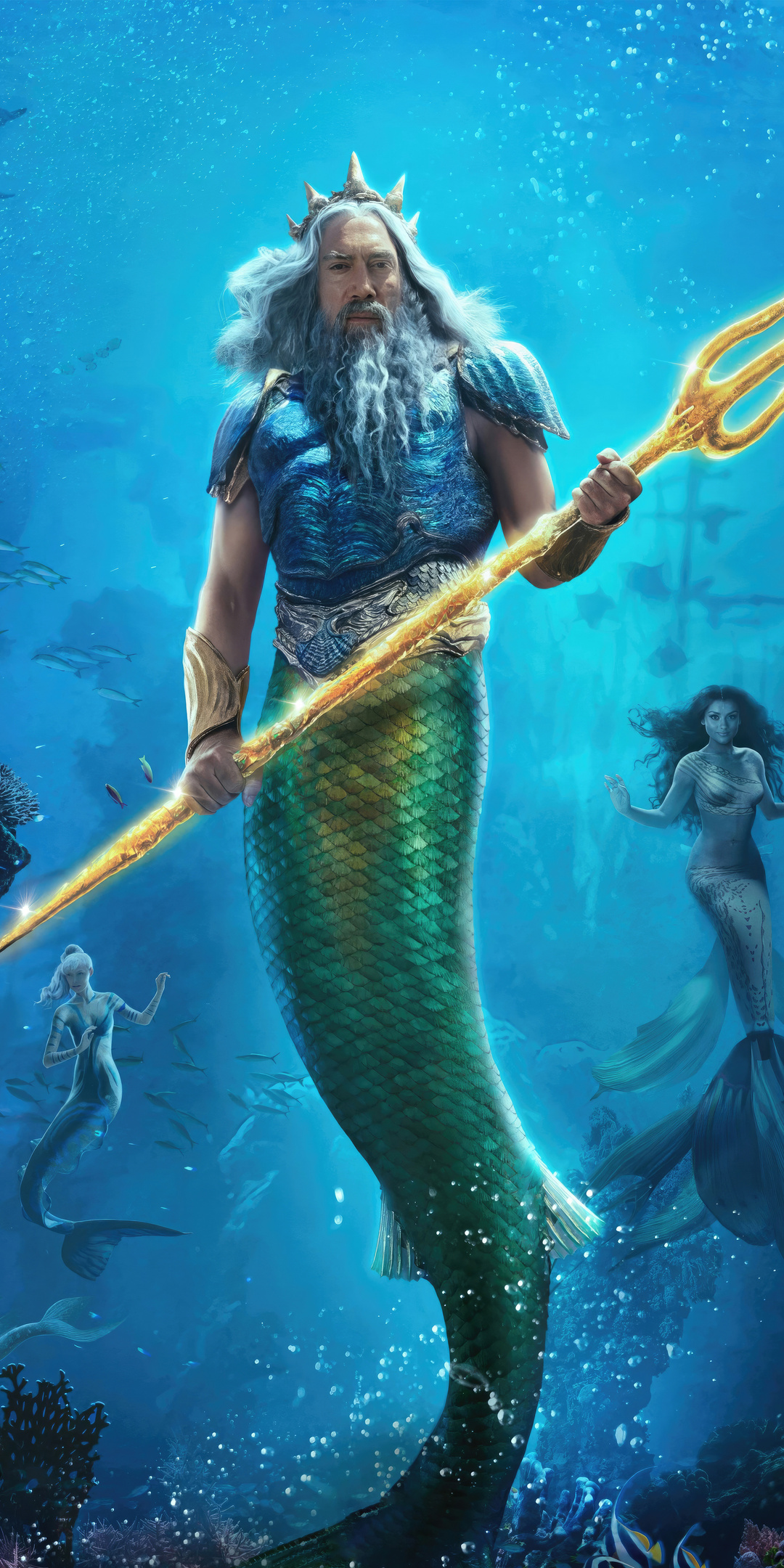1080x2160 King Triton In The Little Mermaid One Plus 5T,Honor 7x,Honor view 10,Lg Q6 ,HD 4k