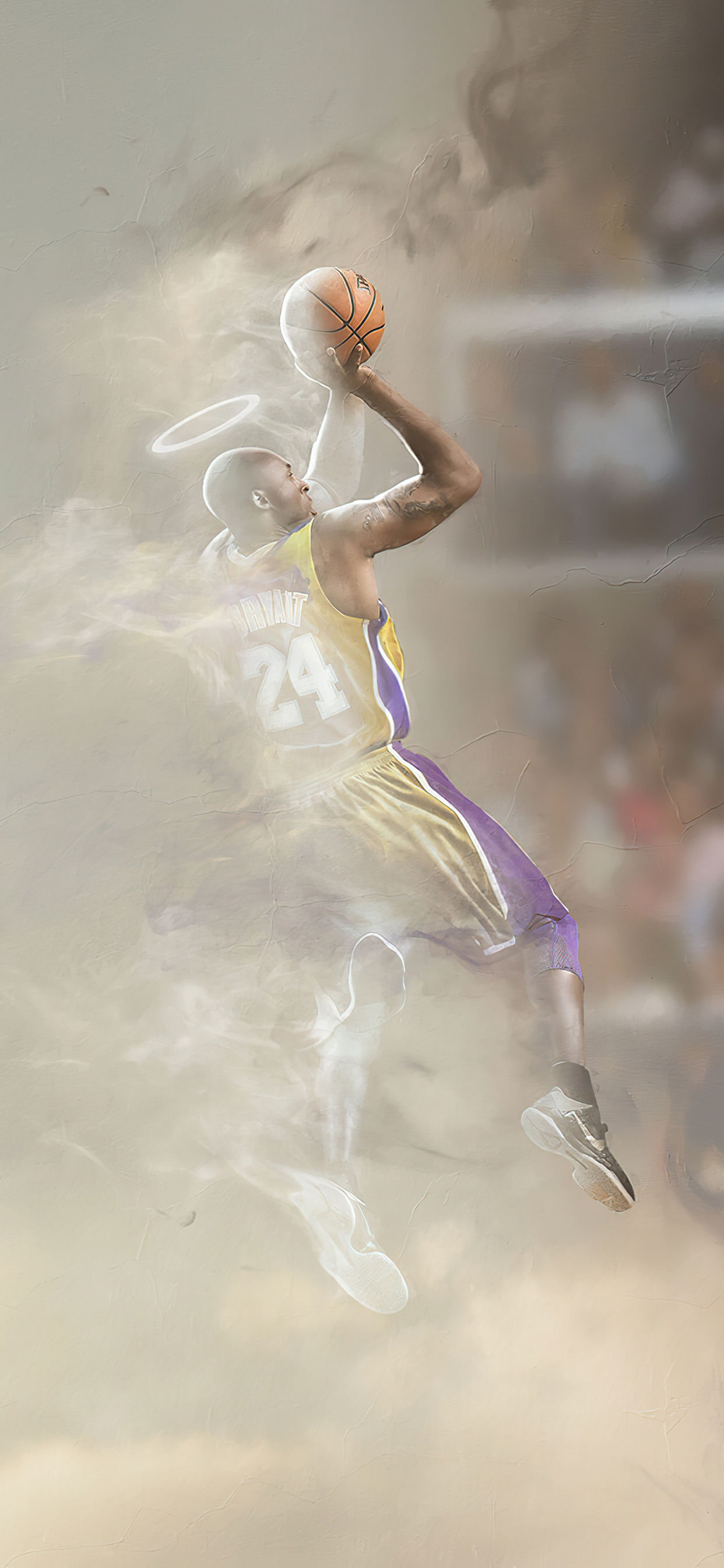 Download Kobe Bryant the sports legend smiling beside his favourite iPhone  Wallpaper  Wallpaperscom