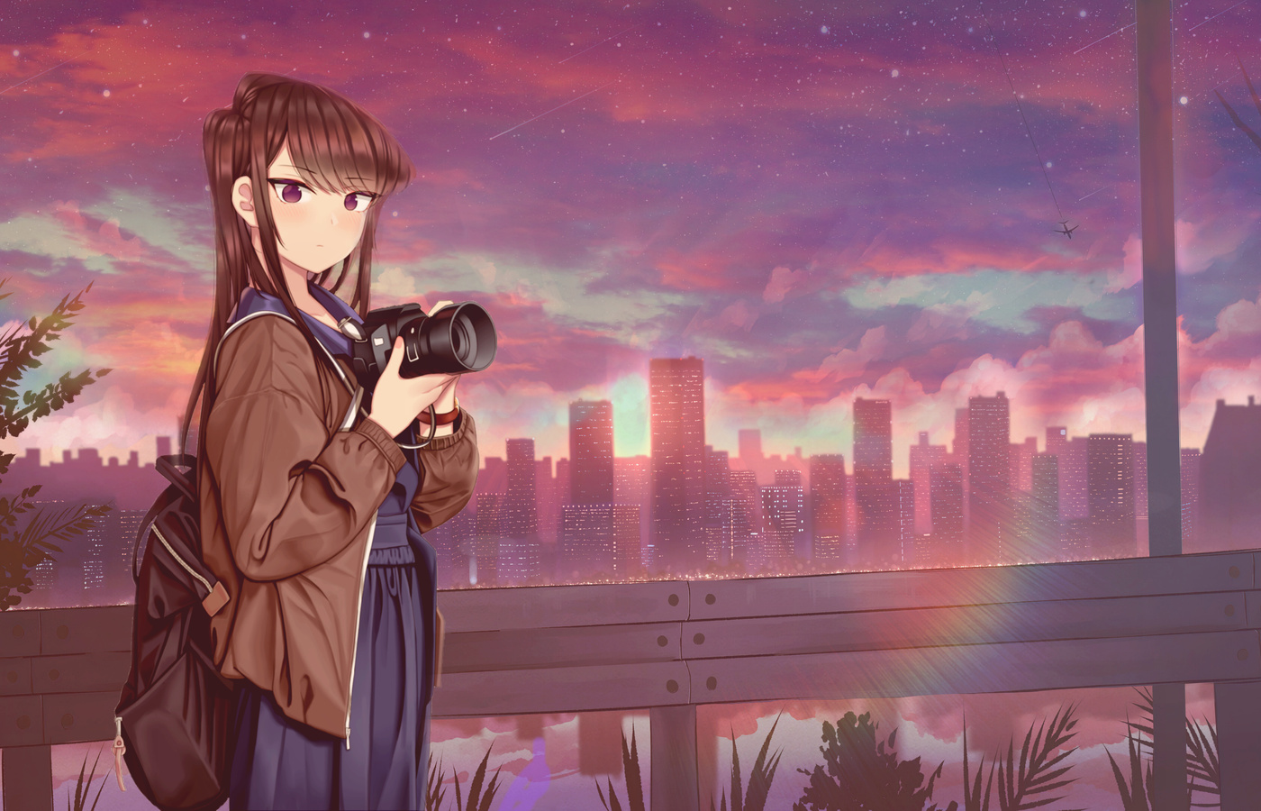 1400x900 Komi San Wa Comyushou Desu Anime Cityscape 4k 1400x900 